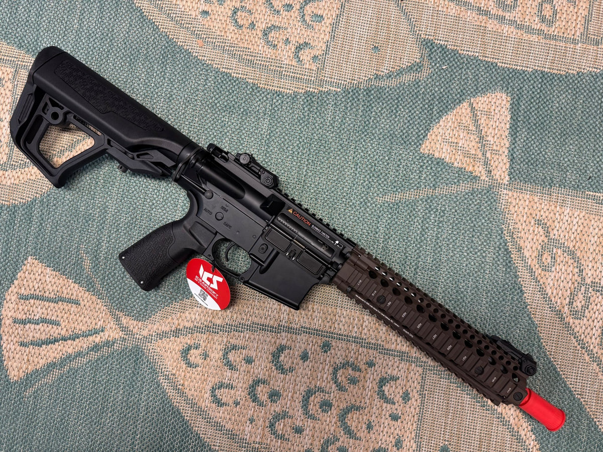 EMG / Daniel Defense Licensed DDMK18 Airsoft EBB AEG Rifle w/ S3 Electronic Trigger by ICS 350 FPS - KA Tech Airsoft - AEG