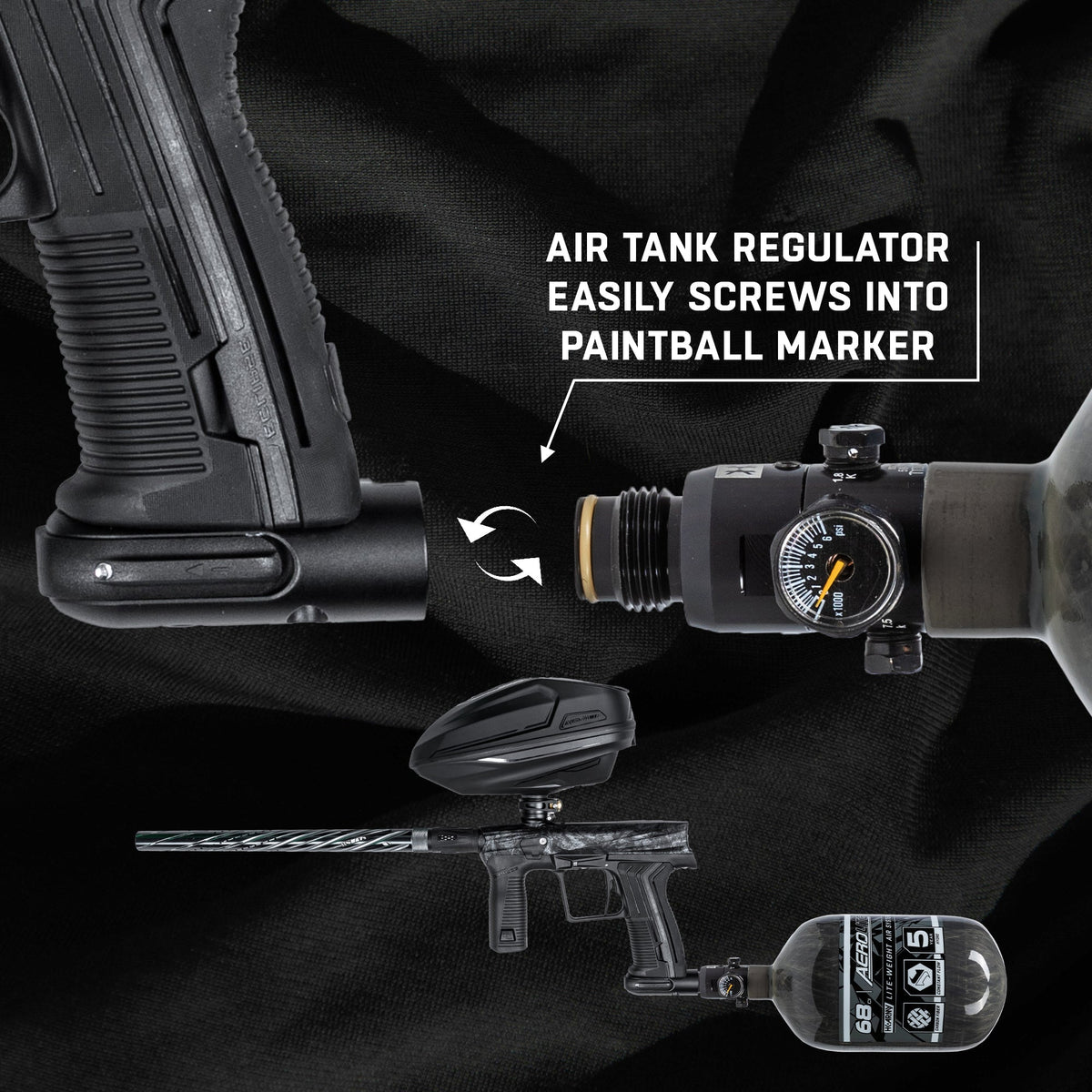 AeroLite Carbon Fiber Tank - KA Tech Airsoft - Air Tank