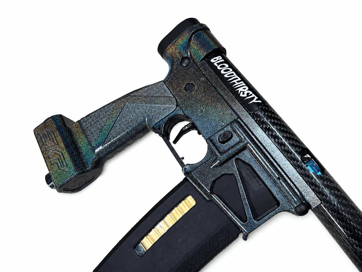 Quittskii's SKP Oil Slick Holographic Polarstar F2 HPA M4 - KA Tech Airsoft - HPA Rifle