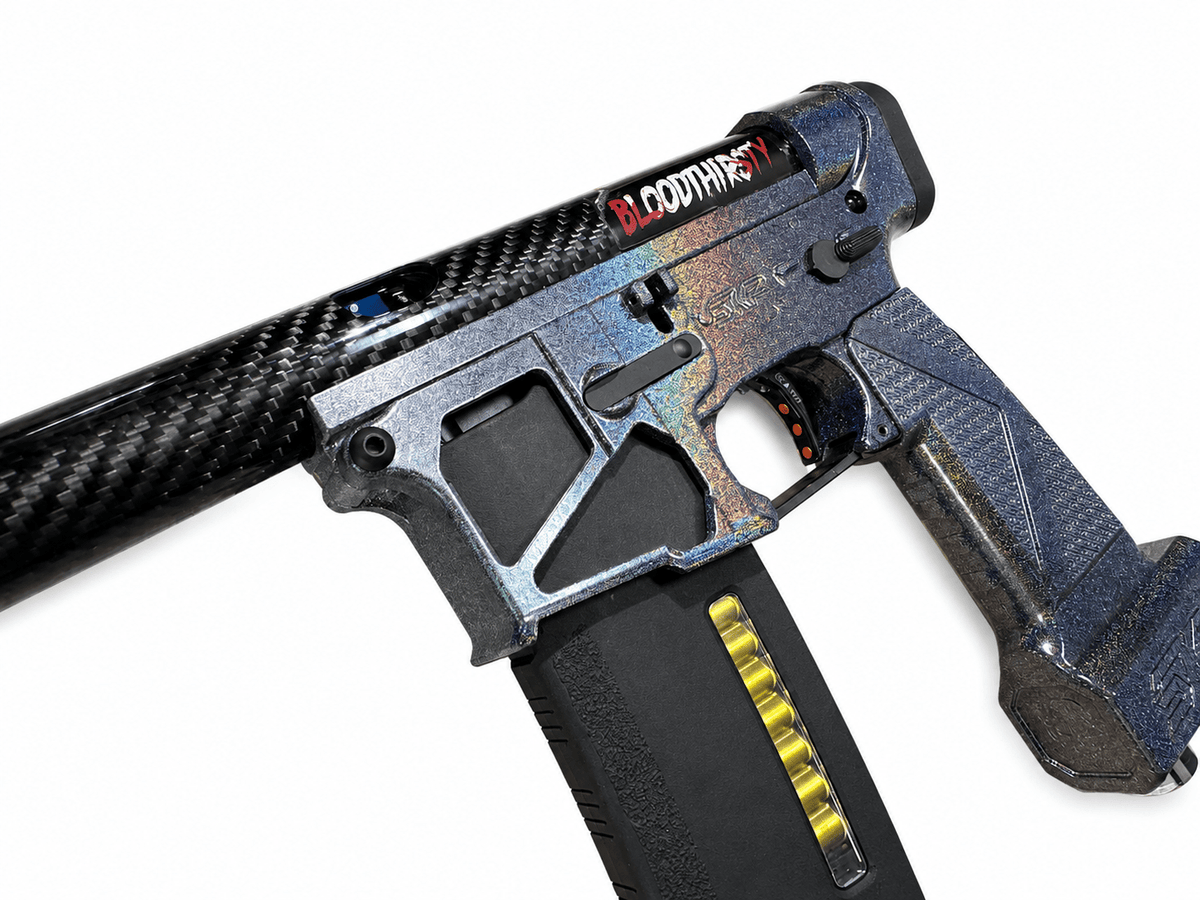 Quittskii's SKP Oil Slick Holographic Polarstar F2 HPA M4 - KA Tech Airsoft - HPA Rifle