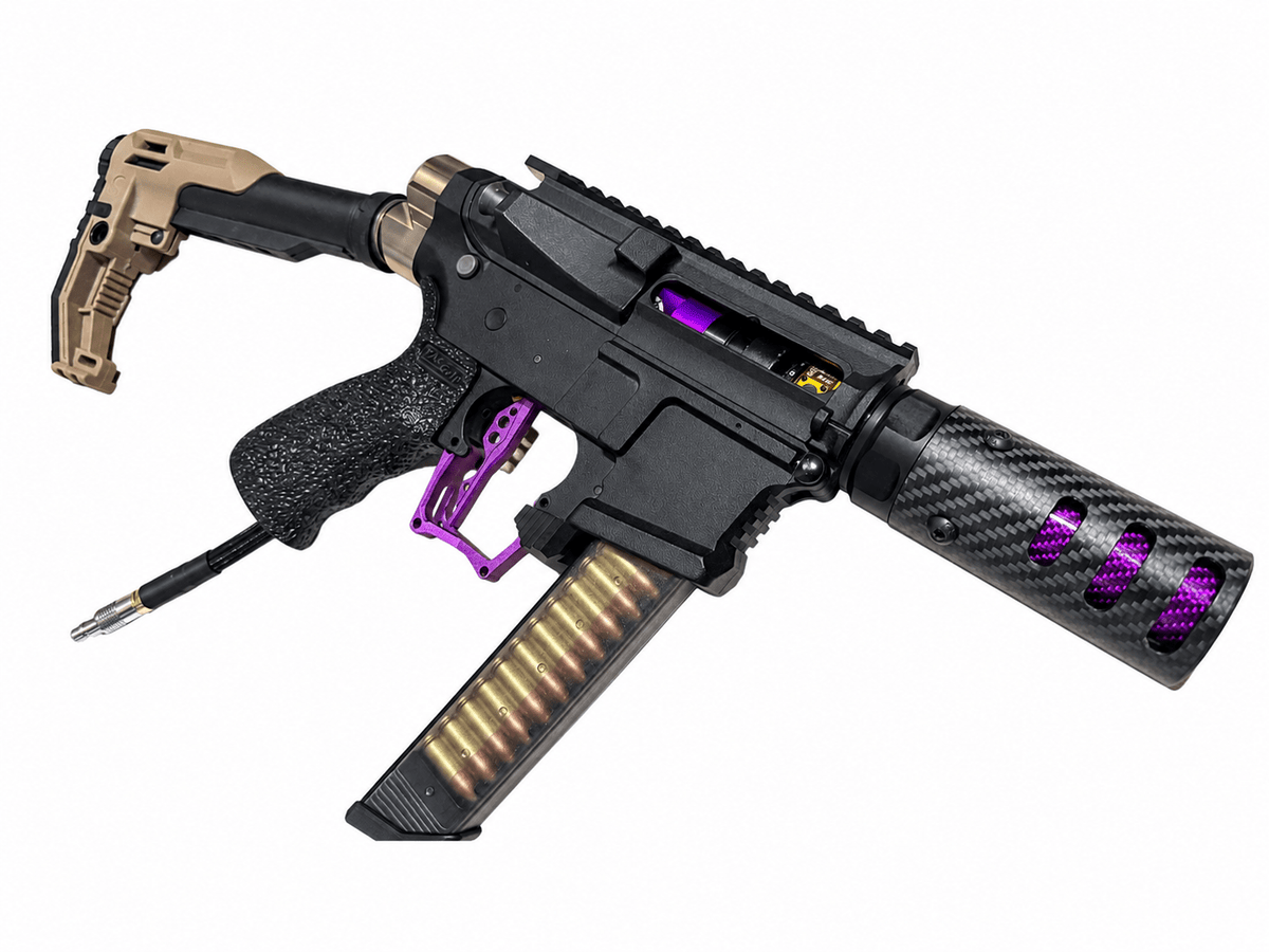 MAC Dropstock Purple Polarstar Jack Speedsoft HPA ARP9 - KA Tech Airsoft - HPA Rifle