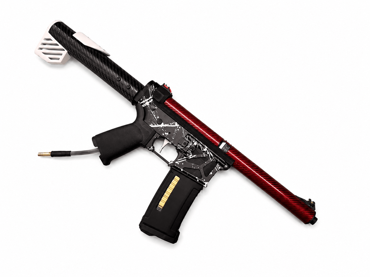 KA Tech MAC Airtac Polarstars F2 AR8 HPA M4 Carbon Type 1 Skeletonized Cerakote Splatter - KA Tech Airsoft - Polarstar F2