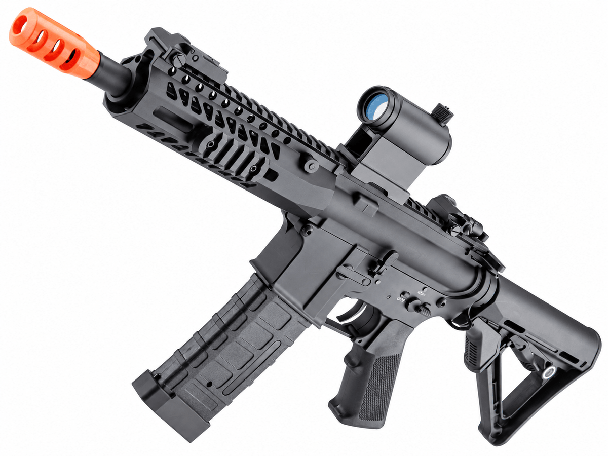 6mmProShop Full Metal AR-15 M4 Airsoft AEG w/ 7" M-LOK Handguard | Black - KA Tech Airsoft - Complete Rifle