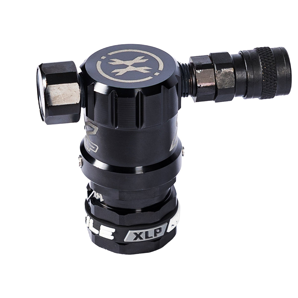 Hostile® XLP Regulator - Side Port Quick-Disconnect - Black - KA Tech Airsoft - Air Tank