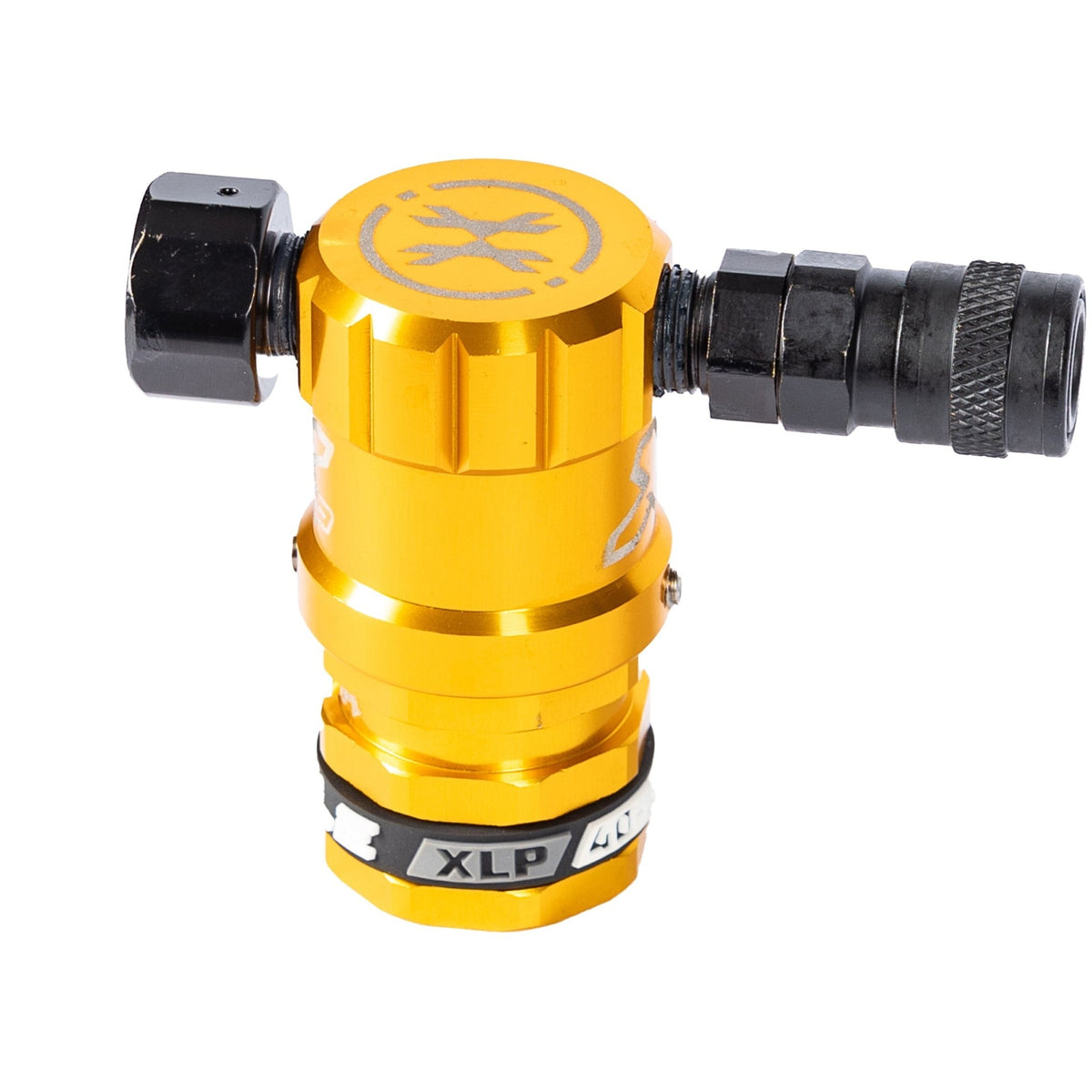 Hostile® XLP Regulator - Side Port Quick-Disconnect - Gold - KA Tech Airsoft - Air Tank
