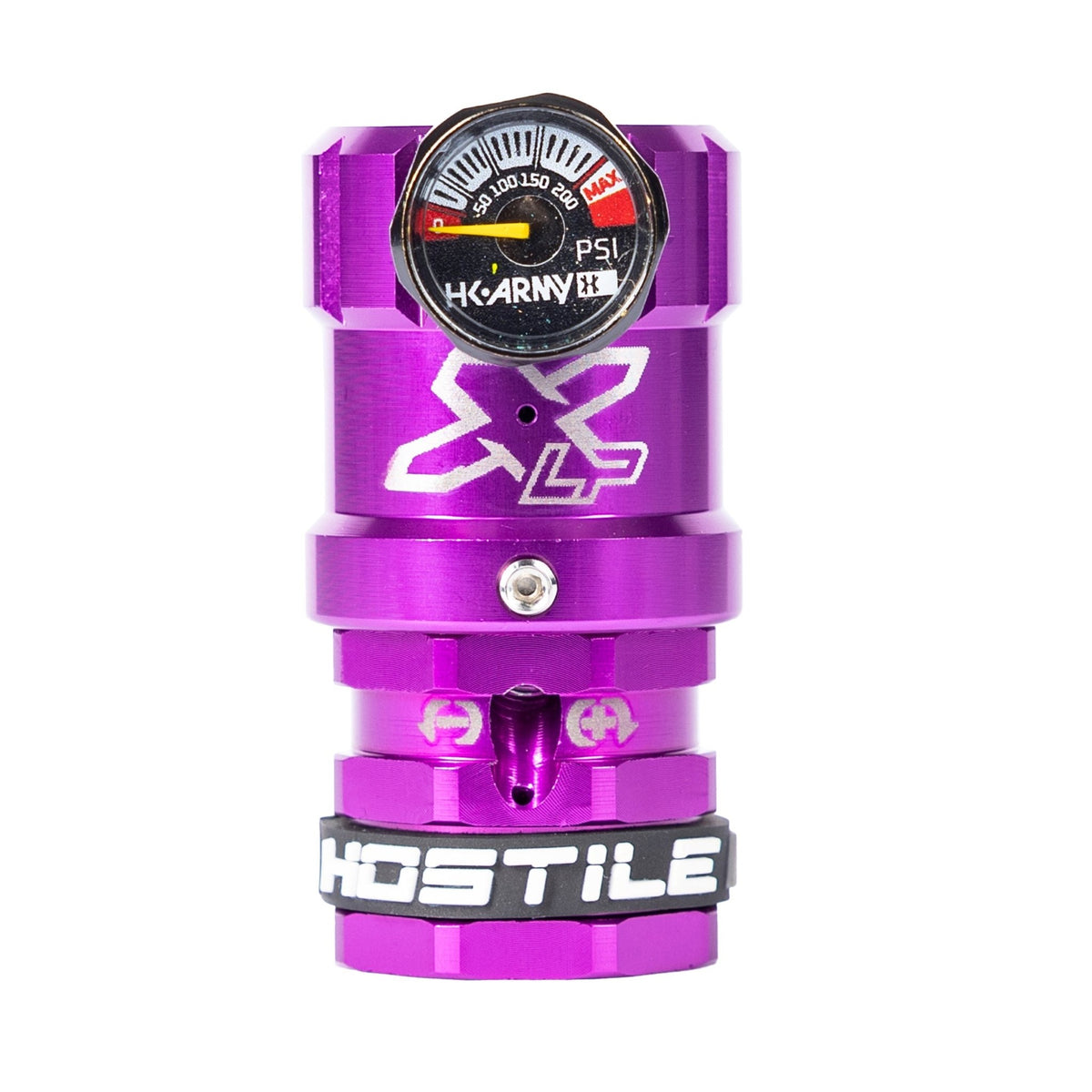 Hostile® XLP Regulator - Side Port Quick-Disconnect - Purple - KA Tech Airsoft - Air Tank