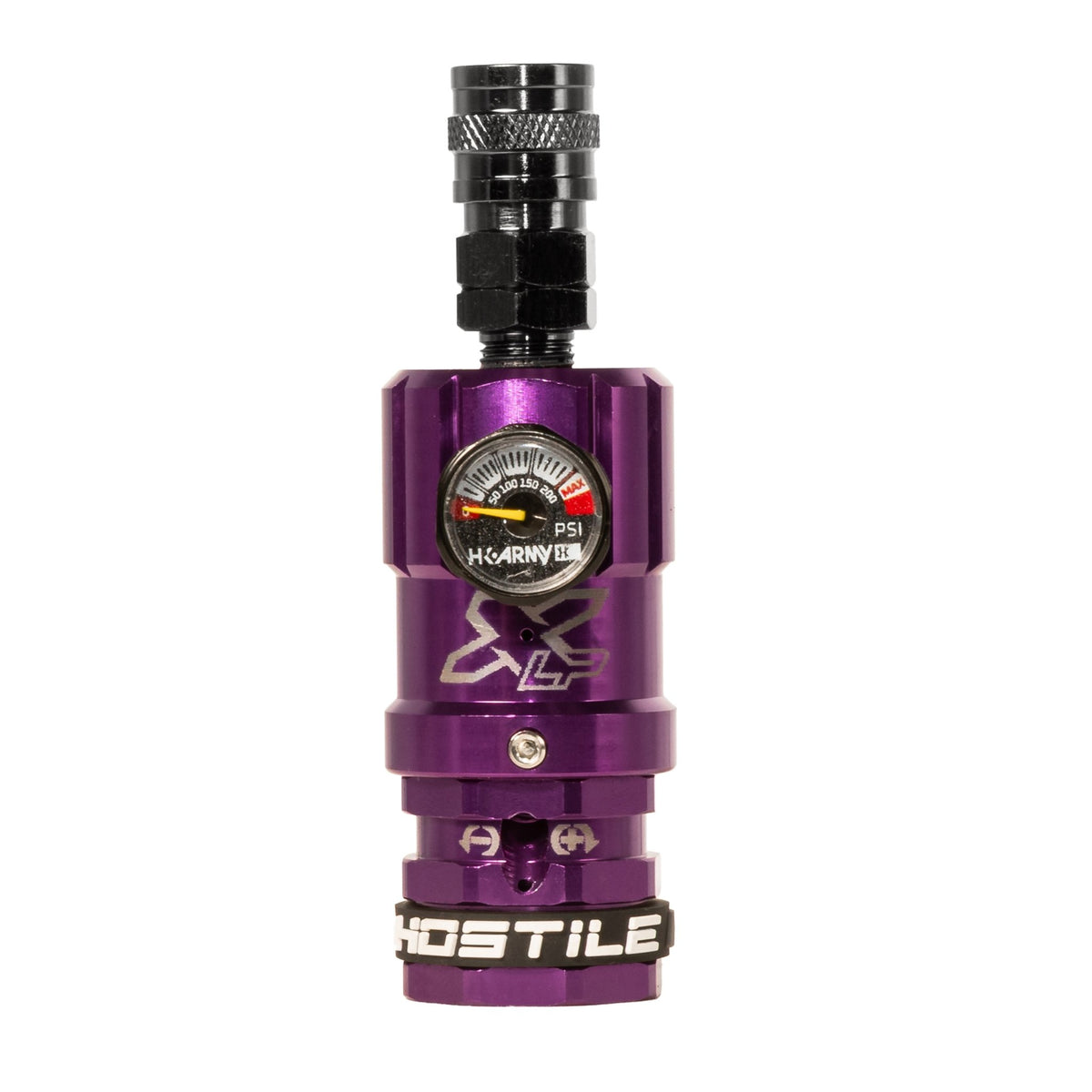 Hostile® XLP Regulator - Top Port Quick-Disconnect - Purple - KA Tech Airsoft - Air Tank