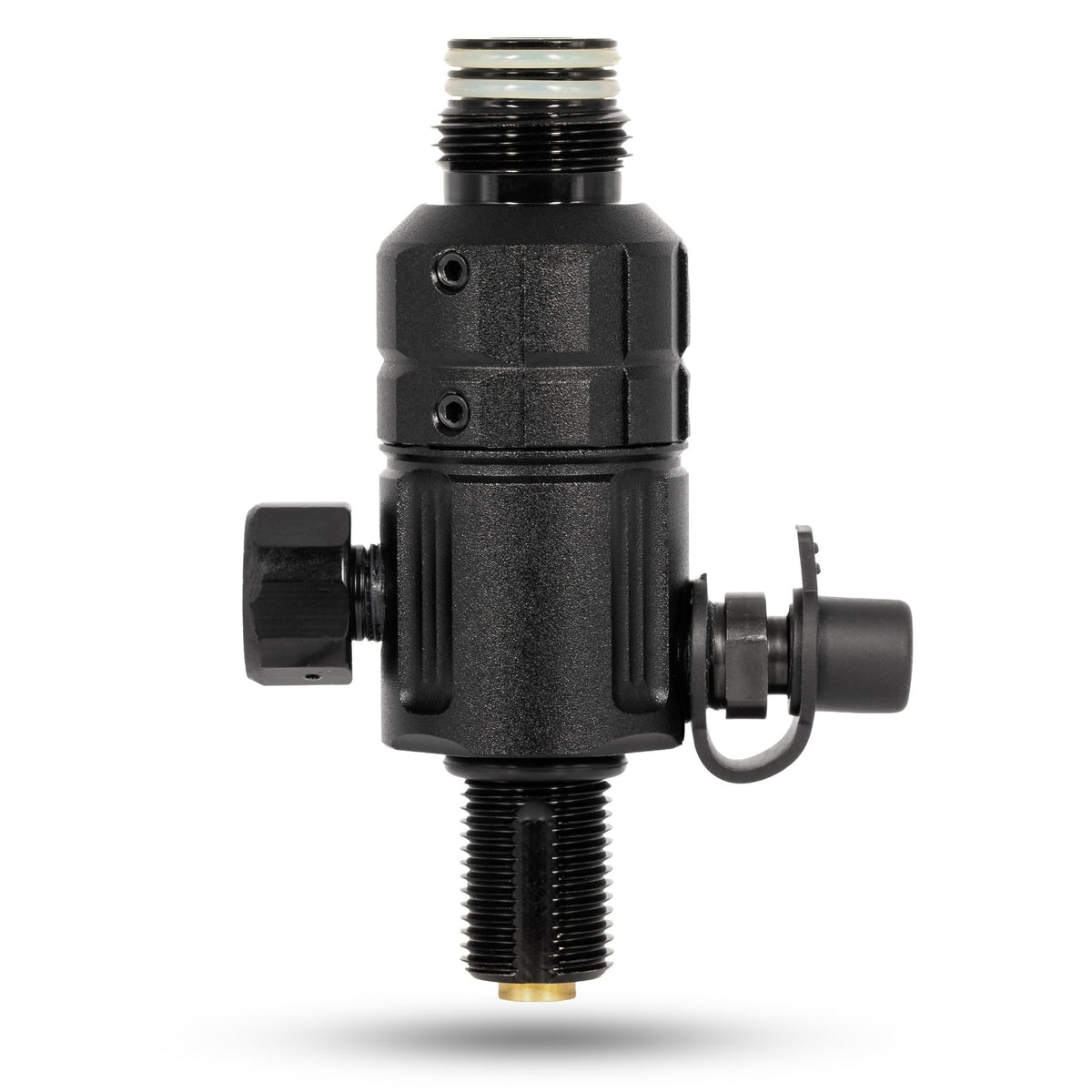 Turbine Pro Regulator - Long Body - Adjustable & Rotational - Black - KA Tech Airsoft - Tank Regulator