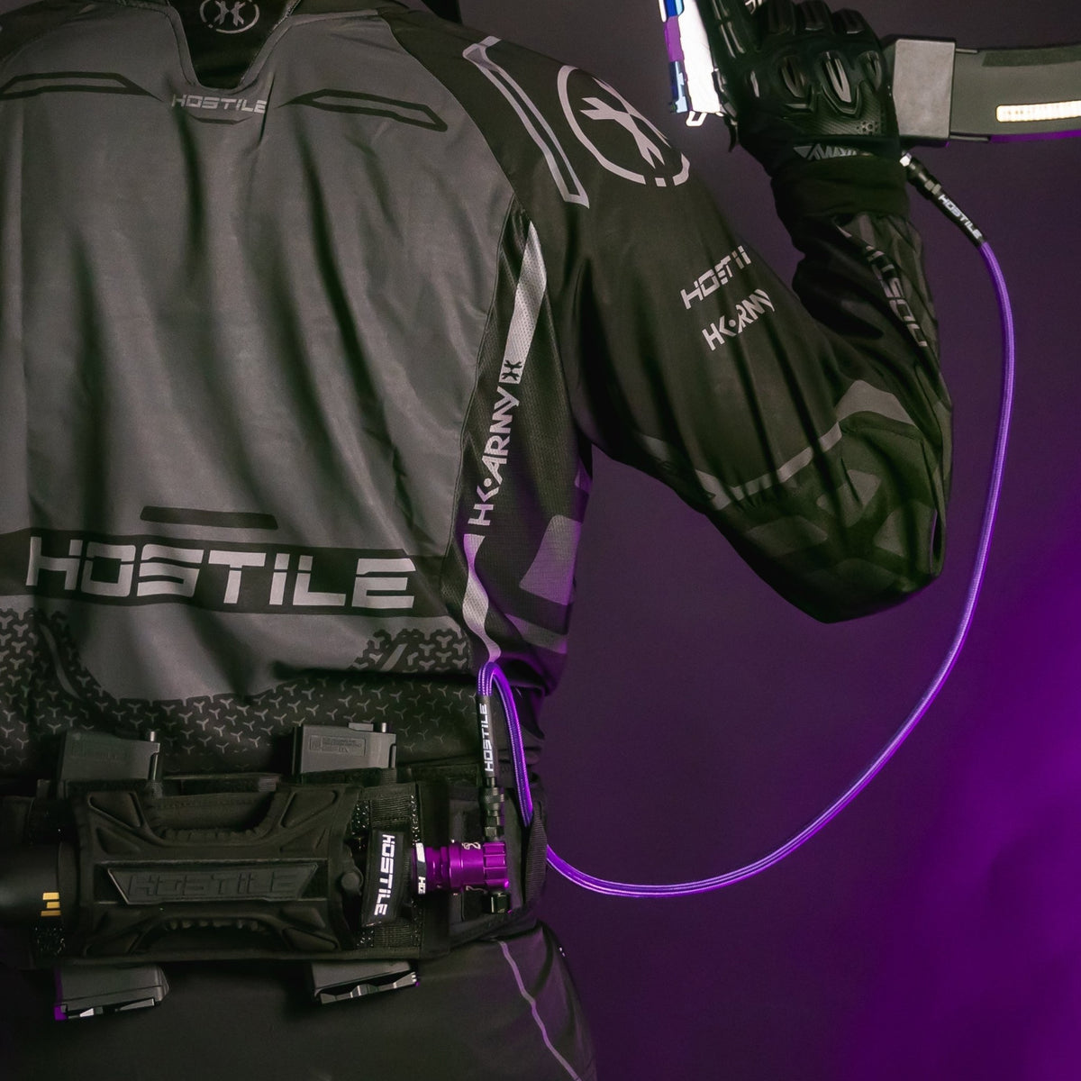 Hostile® Flex Line 42" Hose - Purple - KA Tech Airsoft - Air Tank