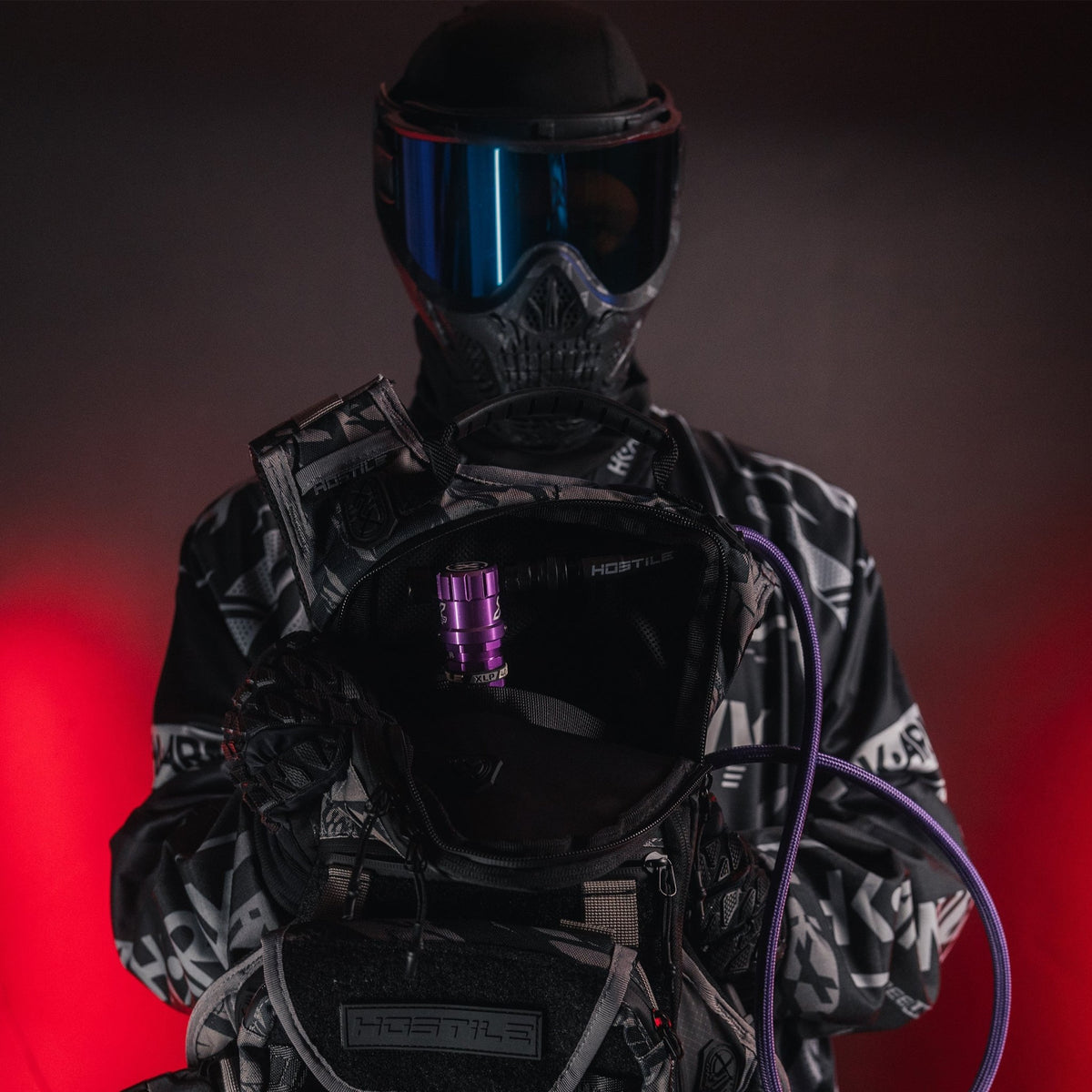 Hostile® XLP Regulator - Side Port Quick-Disconnect - Purple - KA Tech Airsoft - Air Tank