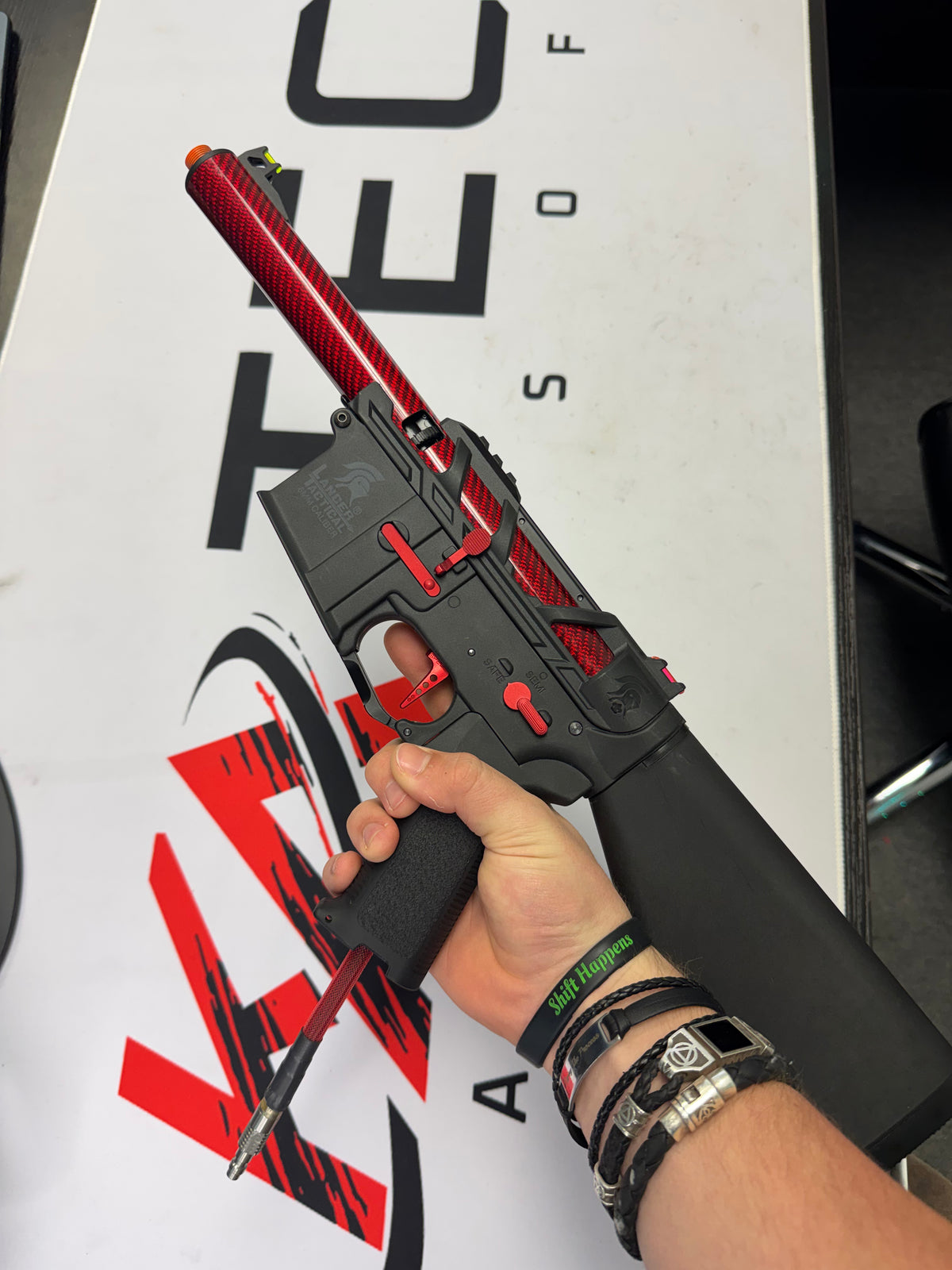 Lancer Tactical x AirTac Customs Gen 3 PolarStar HPA Speedsoft Airsoft Rifle