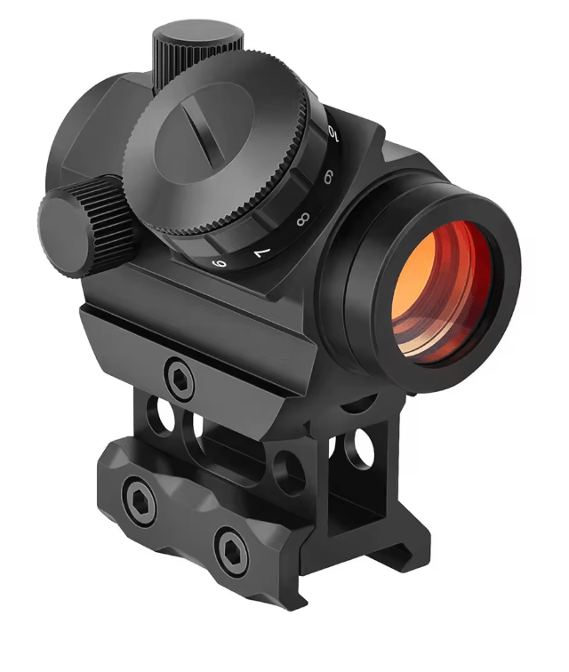 2MOA Red Dot Sight 1x25mm Reflex Sight Waterproof & Shockproof & Fog - Proof Red Dot Scope with 1 inch Riser Mount - KA Tech Airsoft -