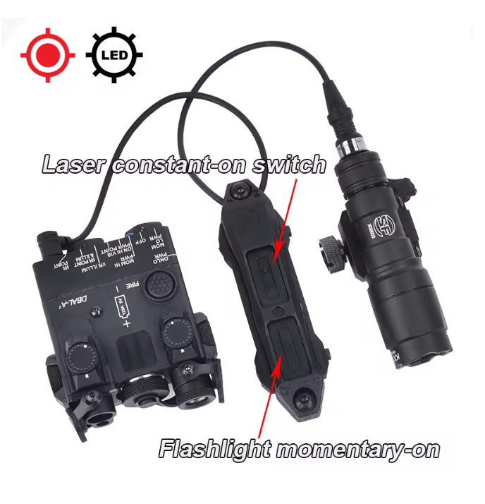 DBALL & SureFire Red Green Blue IR Laser Flashlight - KA Tech Airsoft -