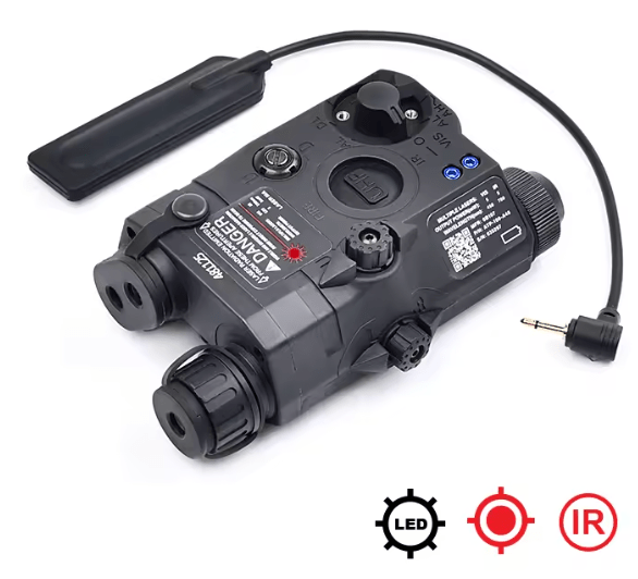 PEQ - 15 IR Laser + Visible Red Laser + White LED Flashlight - KA Tech Airsoft -