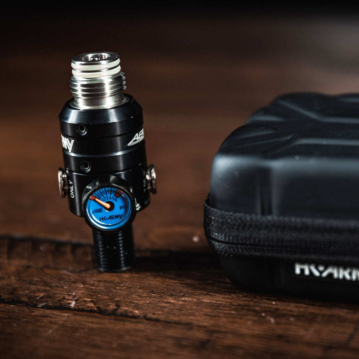 AeroLite Pro XT Regulator + Case (Stainless Steel Threading) - KA Tech Airsoft - Tank Regulator