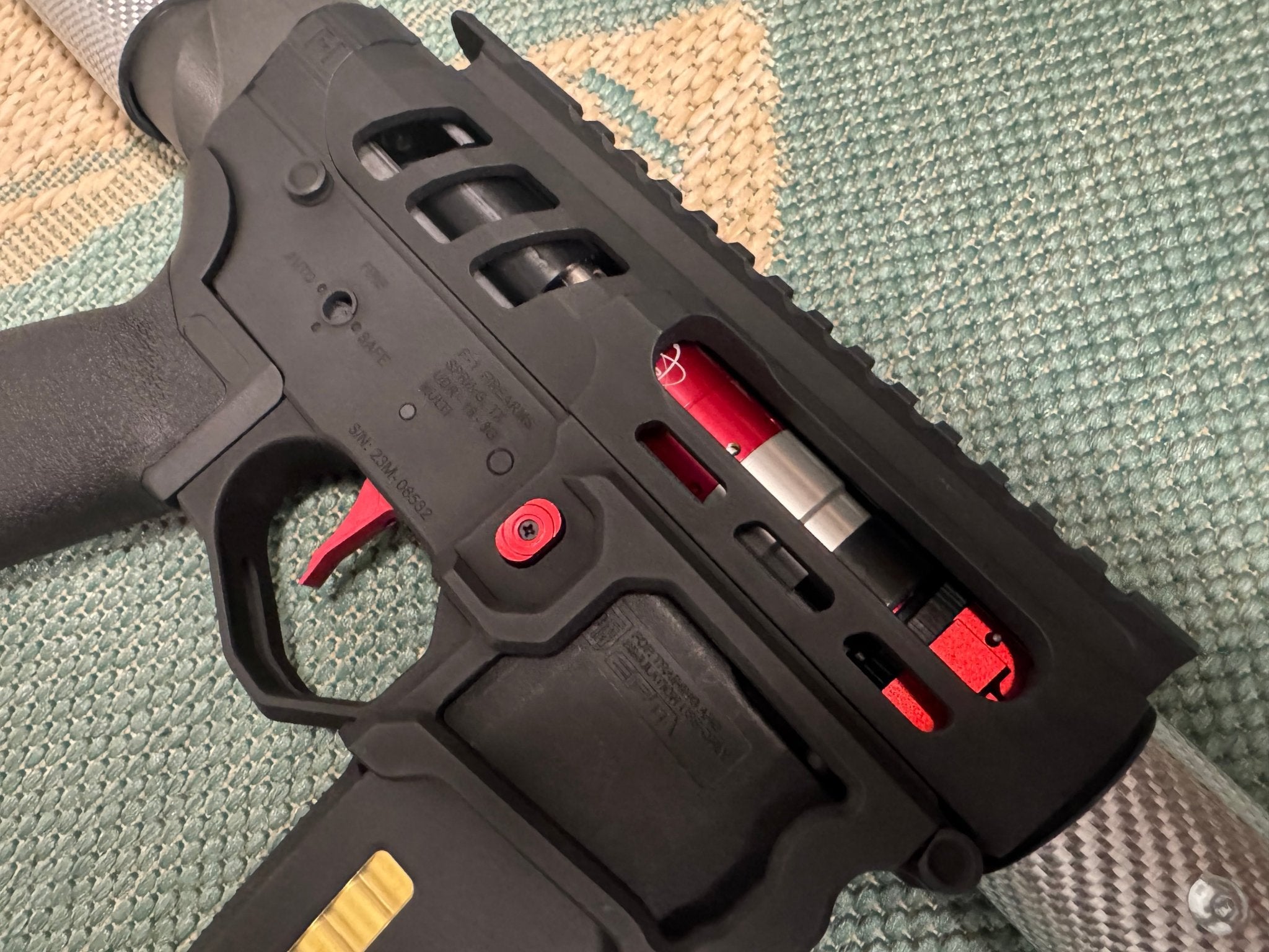 KA Tech Carbon “PennyWise” Skeletonized Polarstar F2 HPA M4 - KA Tech Airsoft - Polarstar F2