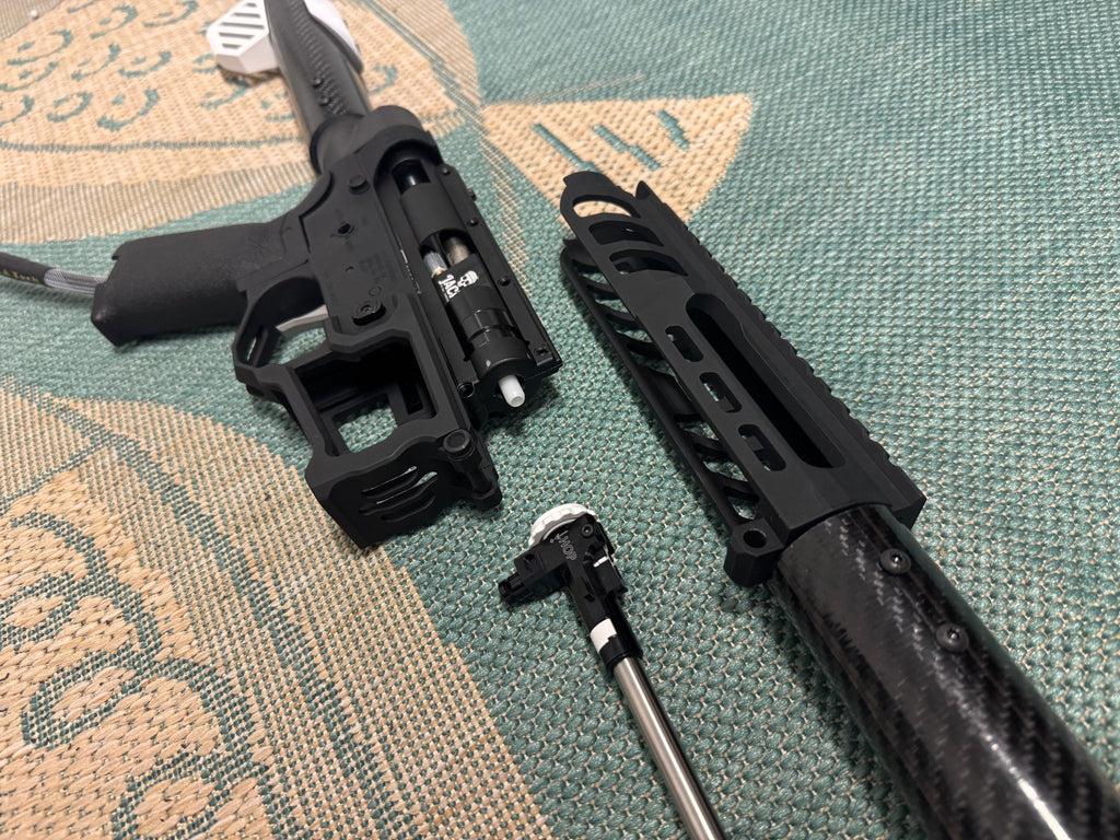KA Tech Carbon “Monochrome” Skeletonized Polarstar Jack HPA M4 - KA Tech Airsoft - Polarstar Jack