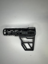 Skeletonized Pistol Brace Stabilizer (Black Anodized Aluminum) - KA Tech Airsoft - Brace