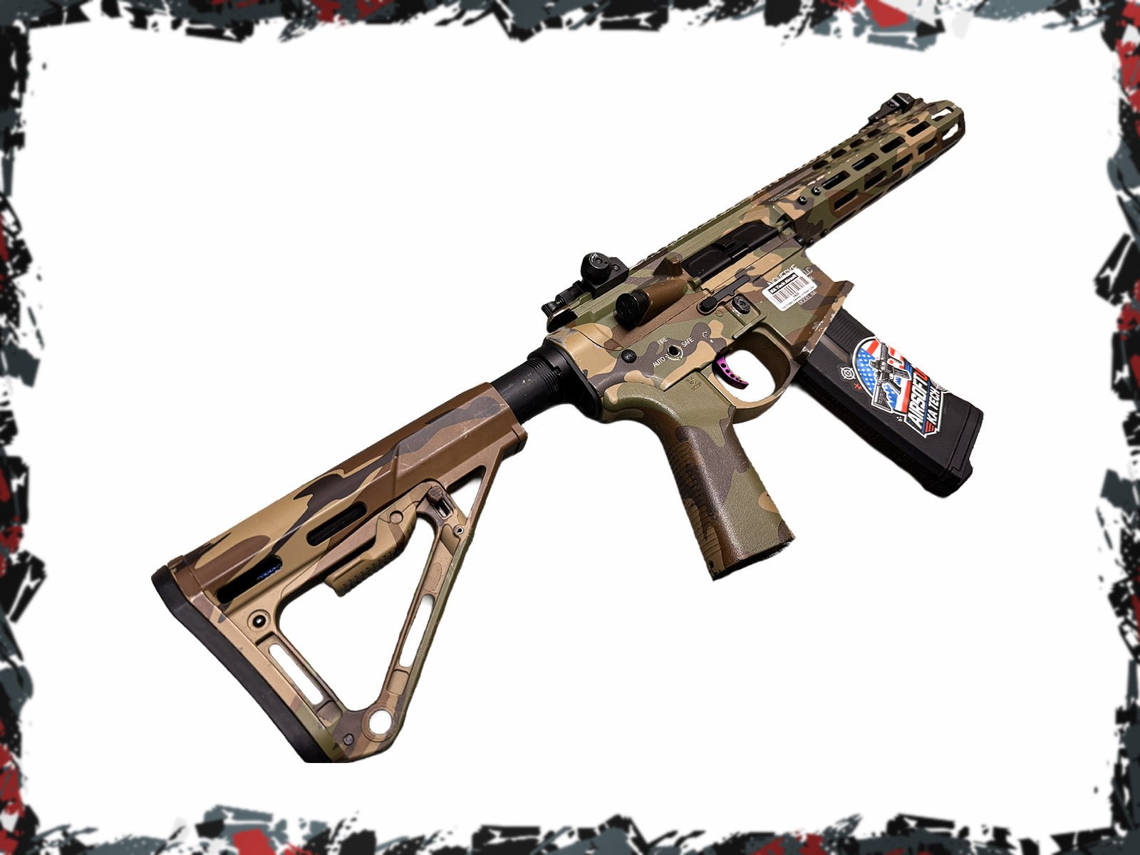 Noveske Camo Polarstar HPA M4 - KA Tech Airsoft - HPA Rifle