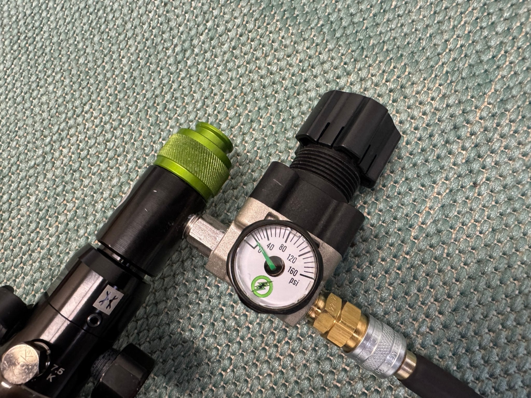 Black Carbon 48/4500 Tank with SLP Regulator and line - KA Tech Airsoft - Airirg