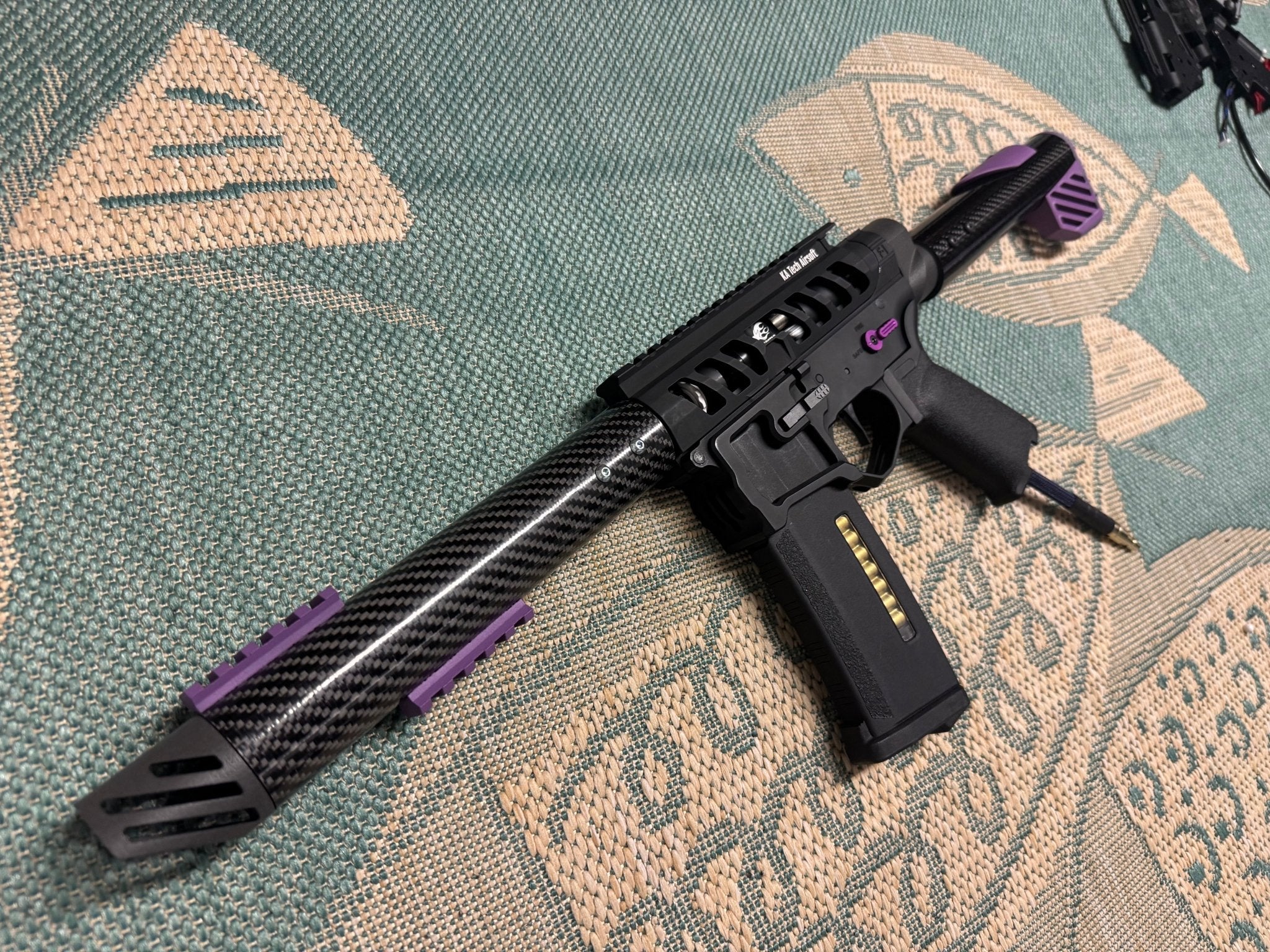 KA Tech Carbon “Galaxy” Skeletonized Polarstar Jack HPA M4 - KA Tech Airsoft - Polarstar Jack