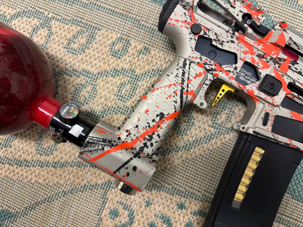 KA Tech MAC Polarstar F2 AR7 LE MSG/ESG HPA M4 splatter Cerakoted orange/black - KA Tech Airsoft - Polarstar F2