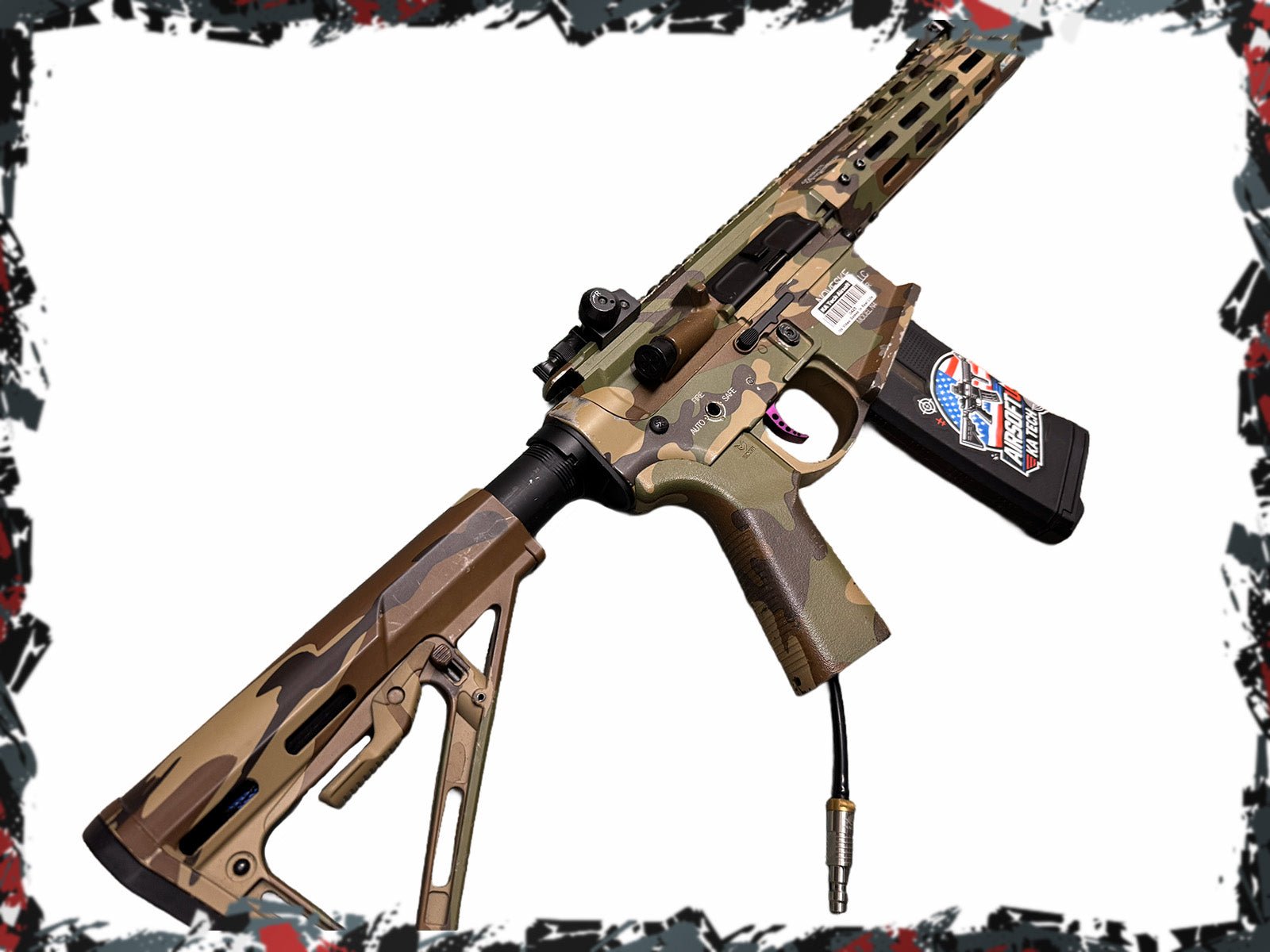 Noveske Camo Polarstar HPA M4 - KA Tech Airsoft - HPA Rifle