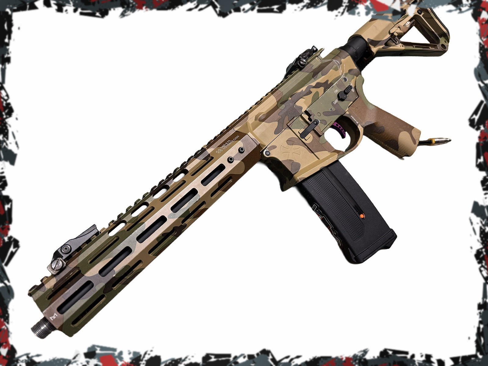 Noveske Camo Polarstar HPA M4 - KA Tech Airsoft - HPA Rifle