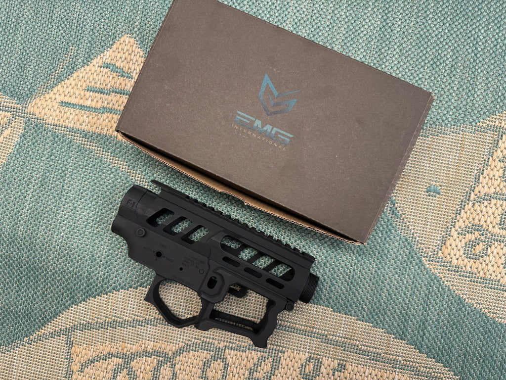 EMG F - 1 Firearms Officially Licensed UDR - 15 - 3G Full Metal M4 Receiver Set (Color: Black) - KA Tech Airsoft - Rifle parts