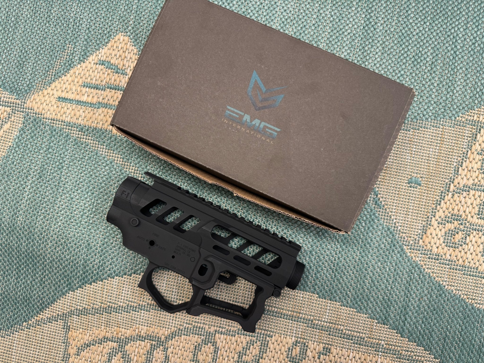 EMG F - 1 Firearms Officially Licensed UDR - 15 - 3G Full Metal M4 Receiver Set (Color: Black) - KA Tech Airsoft - Rifle parts