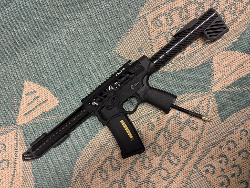 KA Tech Carbon “Blackout” Skeletonized Polarstar Jack HPA M4 - KA Tech Airsoft - Polarstar Jack