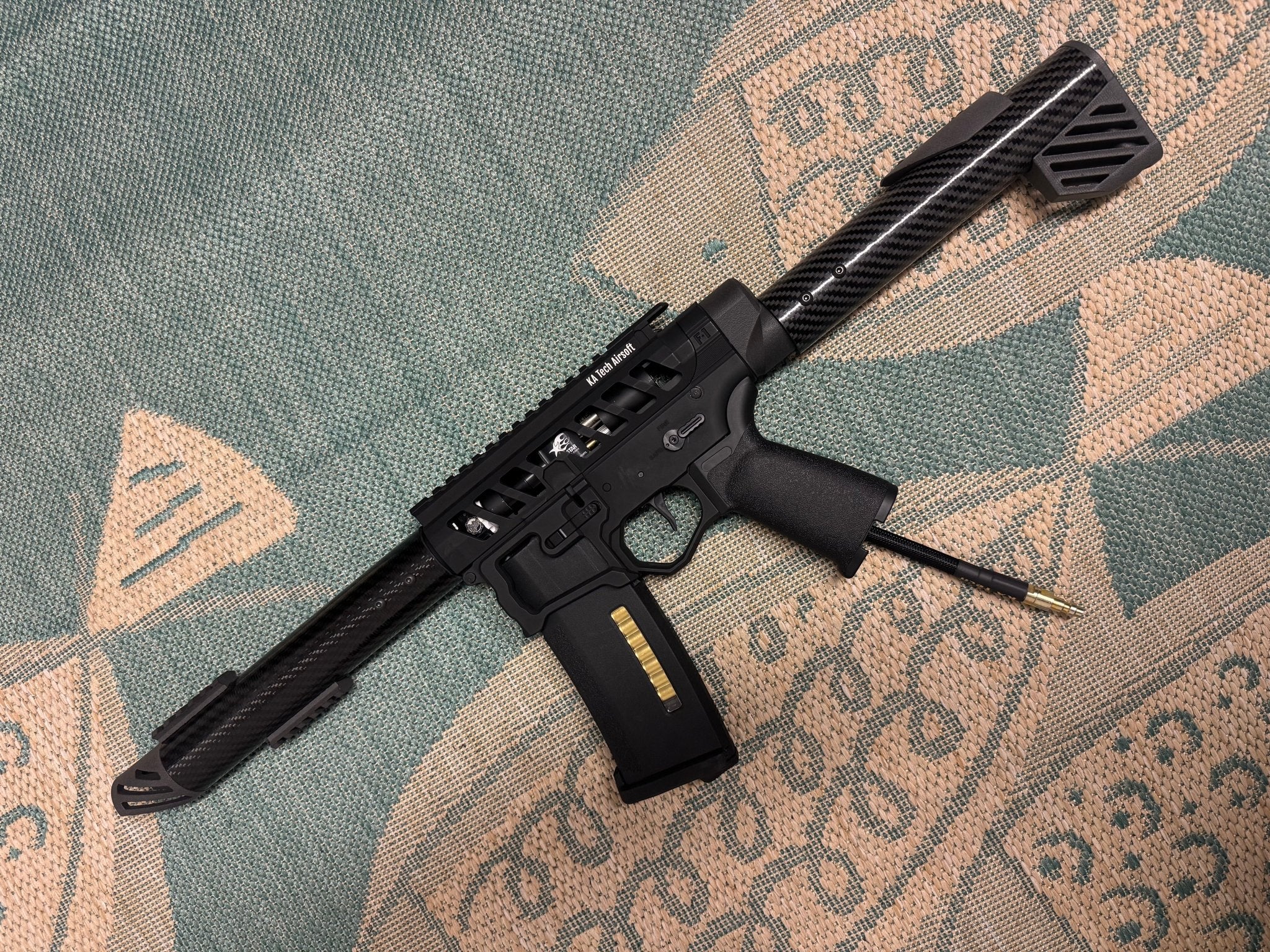 KA Tech Carbon “Blackout” Skeletonized Polarstar Jack HPA M4 - KA Tech Airsoft - Polarstar Jack
