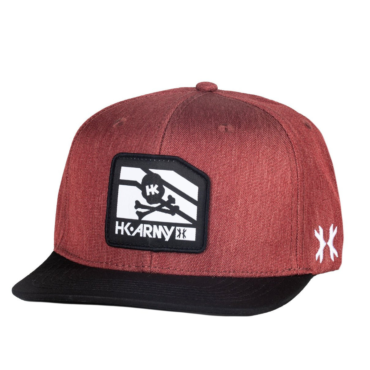 Clip Snapback Hat - Black/Burgundy - KA Tech Airsoft - Hat