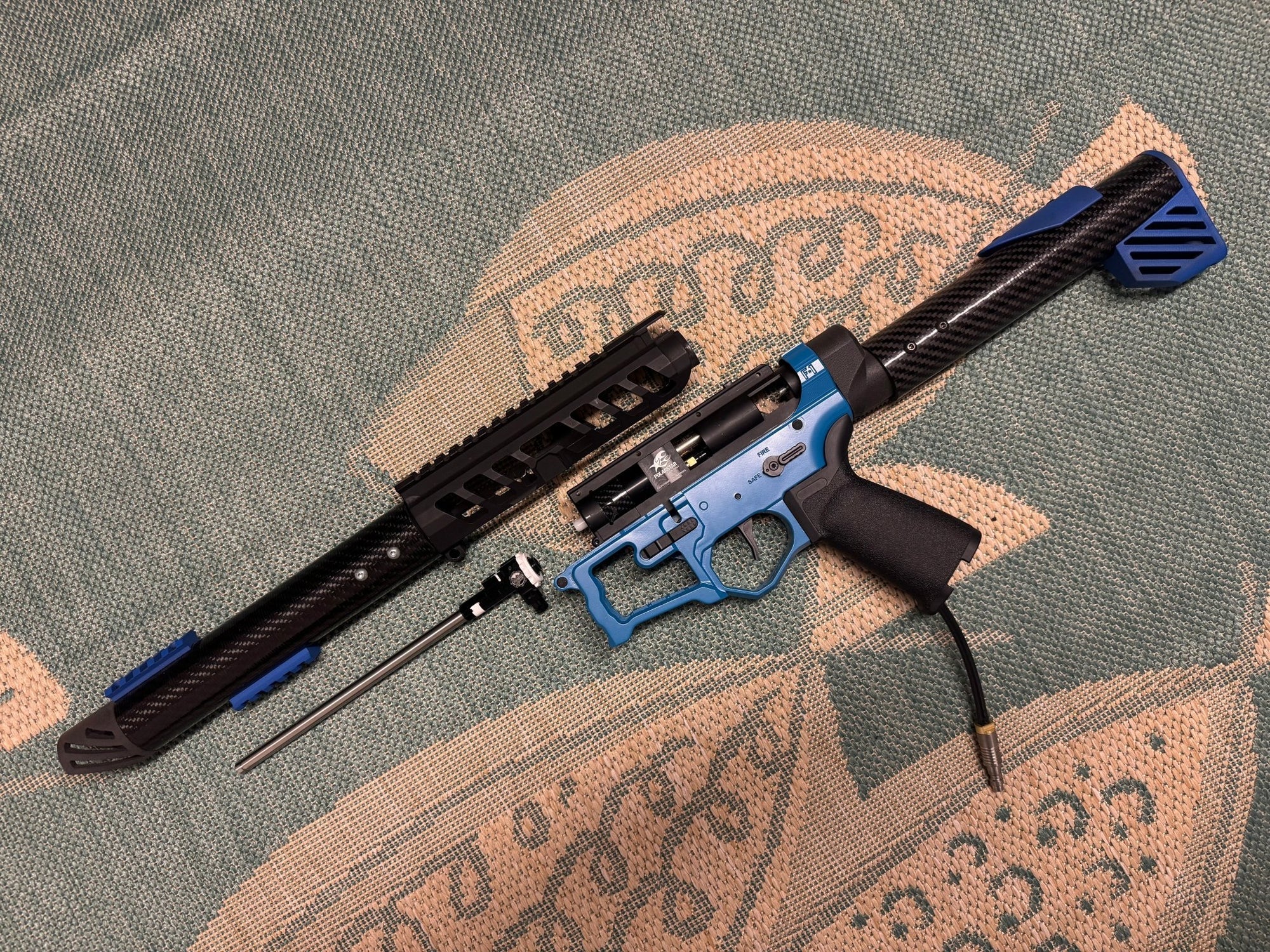 KA Tech Carbon “Bruiser” Polarstar Jack Skeletonized HPA M4 - KA Tech Airsoft - Polarstar Jack