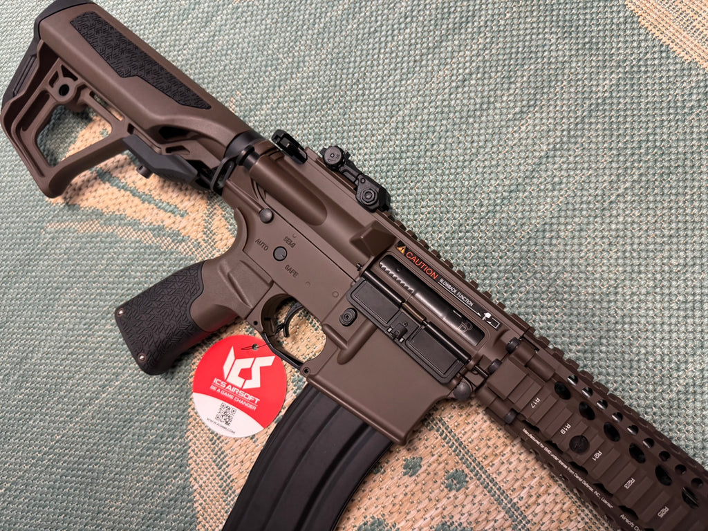 EMG / Daniel Defense Licensed DDMK18 Airsoft EBB AEG Rifle w/ S3 Electronic Trigger by ICS 350 FPS - KA Tech Airsoft - AEG