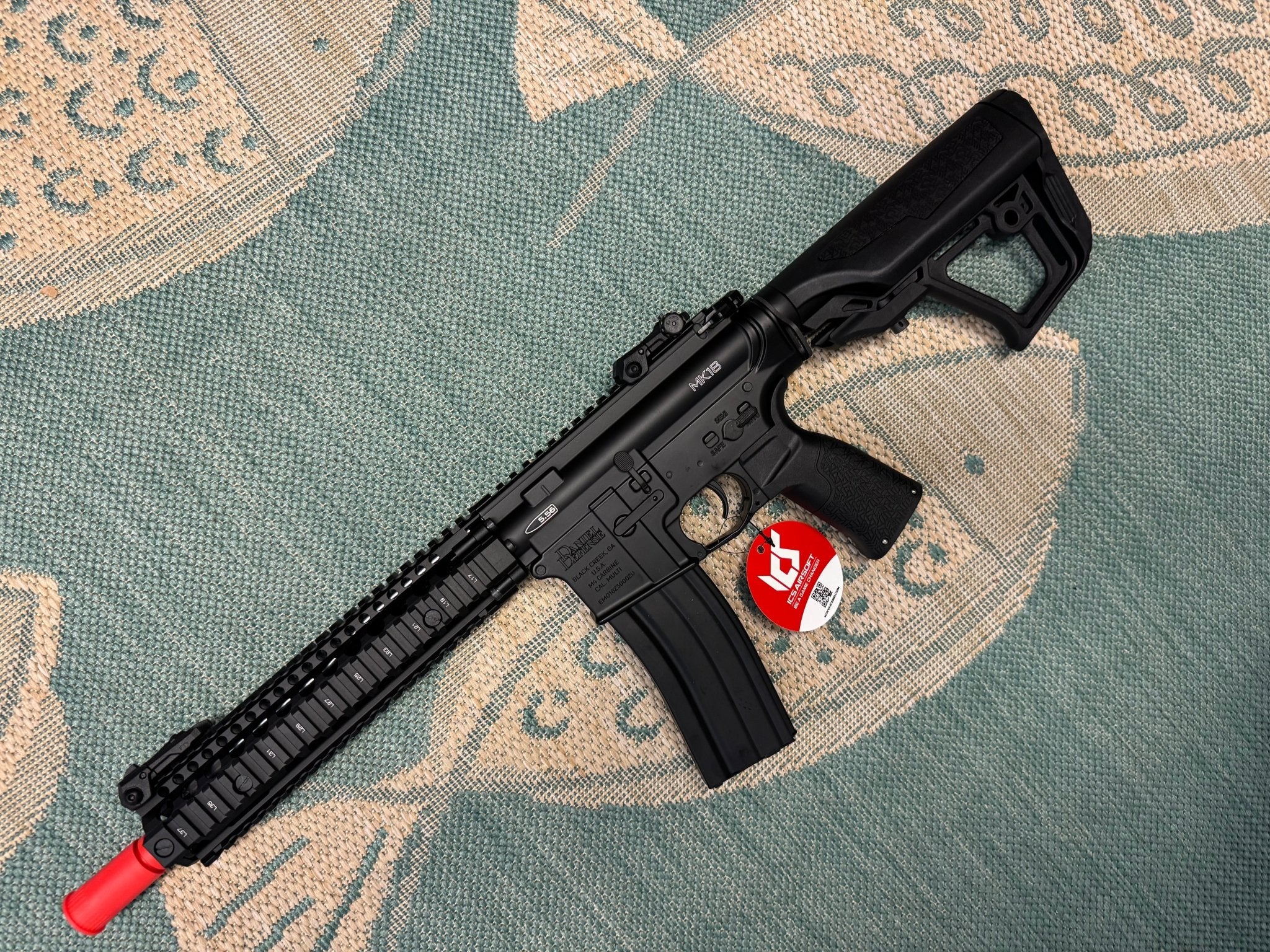 EMG / Daniel Defense Licensed DDMK18 Airsoft EBB AEG Rifle w/ S3 Electronic Trigger by ICS 350 FPS - KA Tech Airsoft - AEG