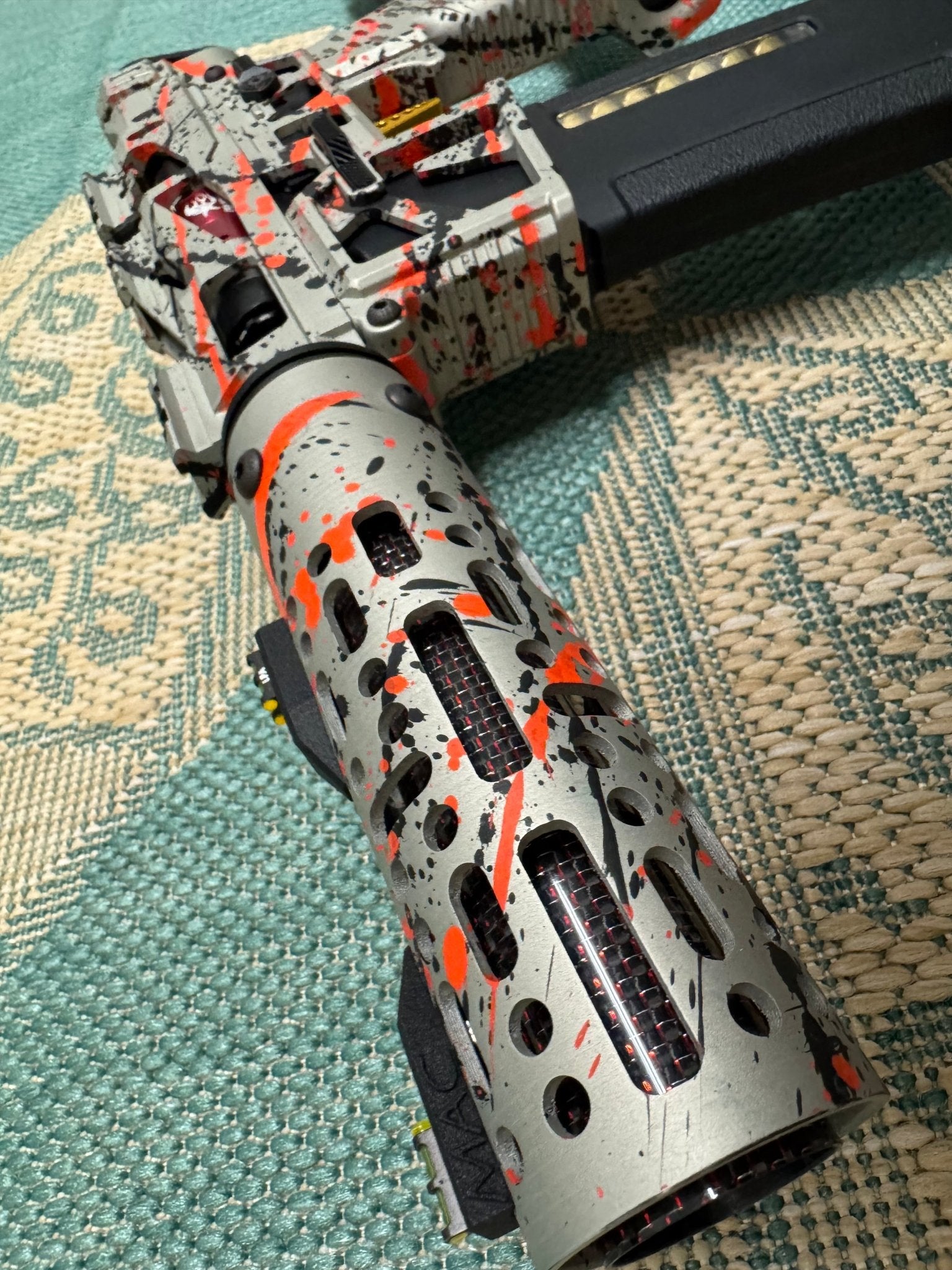 KA Tech MAC Polarstar F2 AR7 LE MSG/ESG HPA M4 splatter Cerakoted orange/black - KA Tech Airsoft - Polarstar F2