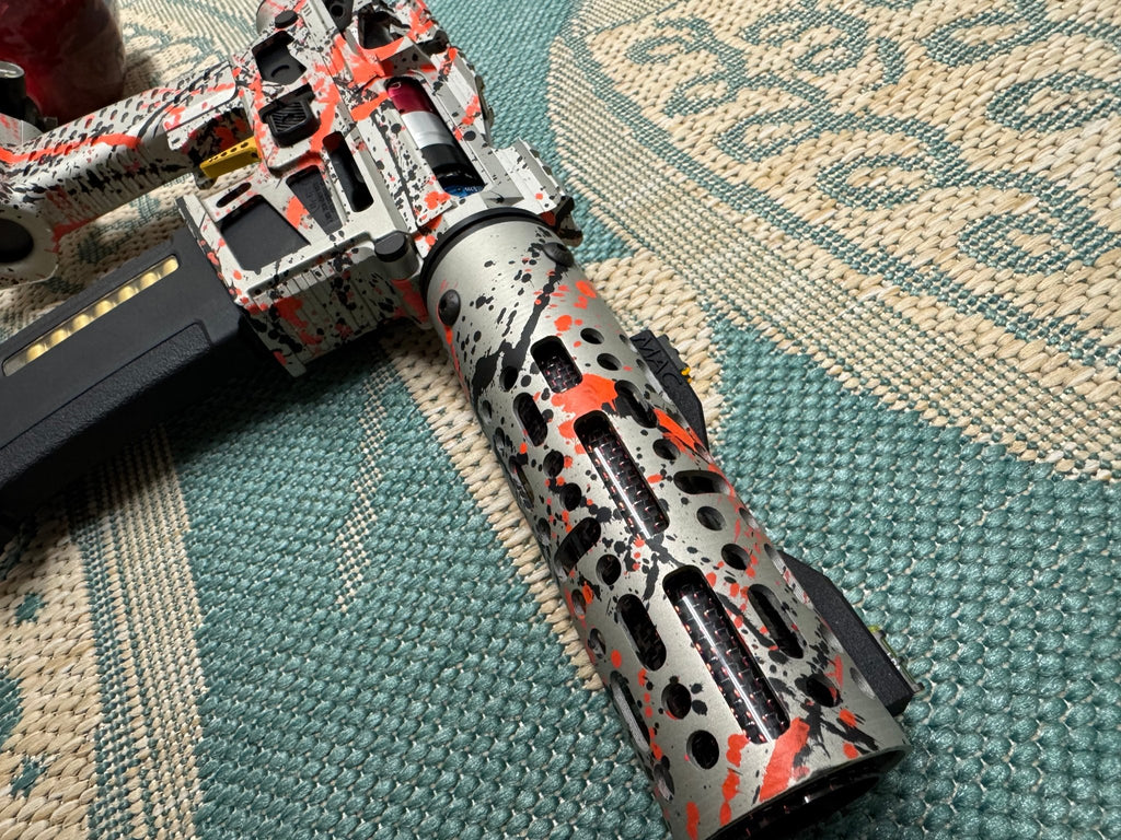 KA Tech MAC Polarstar F2 AR7 LE MSG/ESG HPA M4 splatter Cerakoted orange/black - KA Tech Airsoft - Polarstar F2