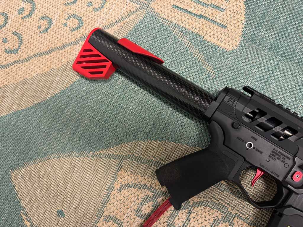 KA Tech Carbon “Ruby” Skeletonized Polarstar F2 HPA M4 “Type 4” - KA Tech Airsoft - Polarstar F2