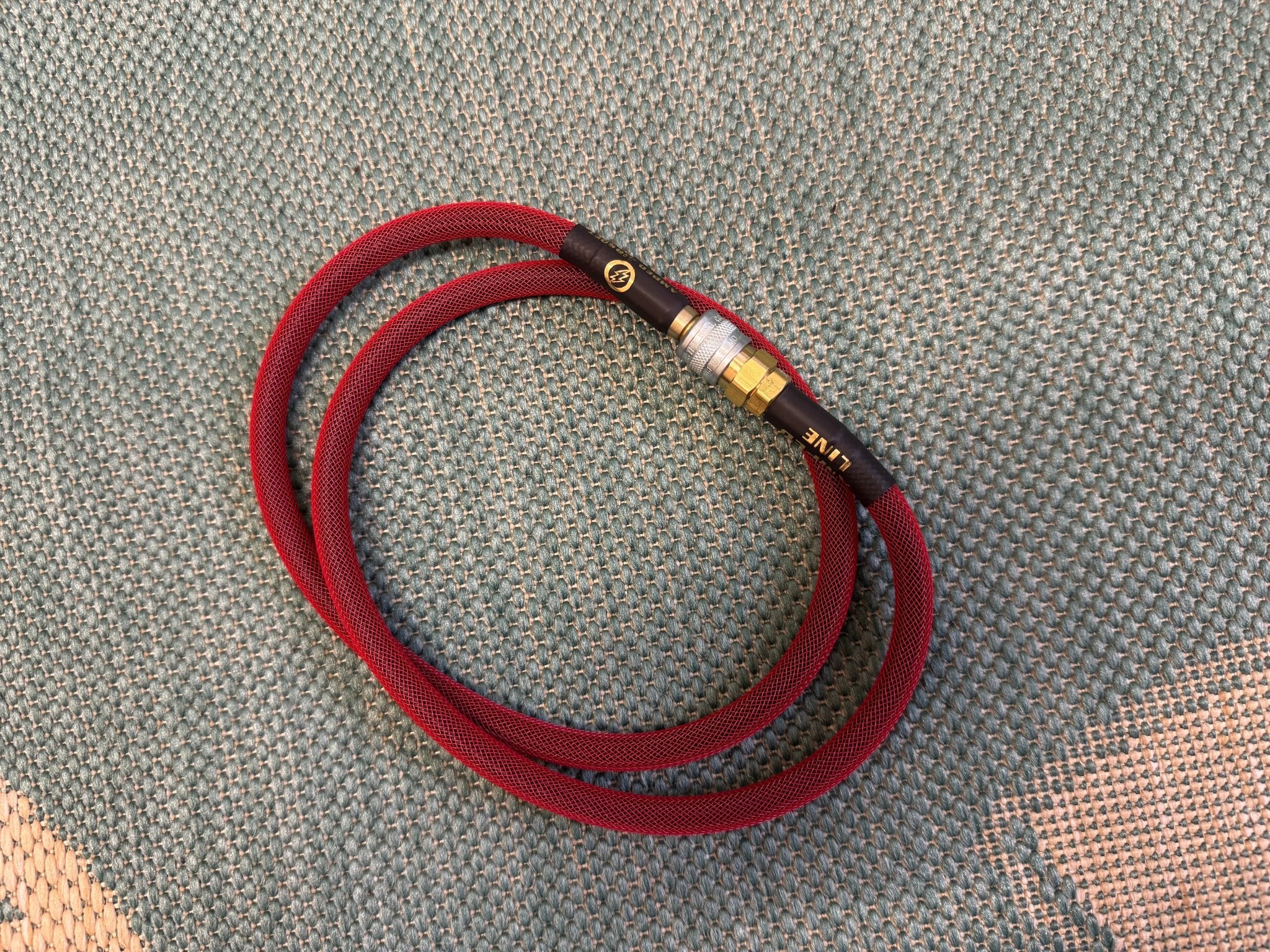 Red Amped Weaved HPA line - KA Tech Airsoft - Airline