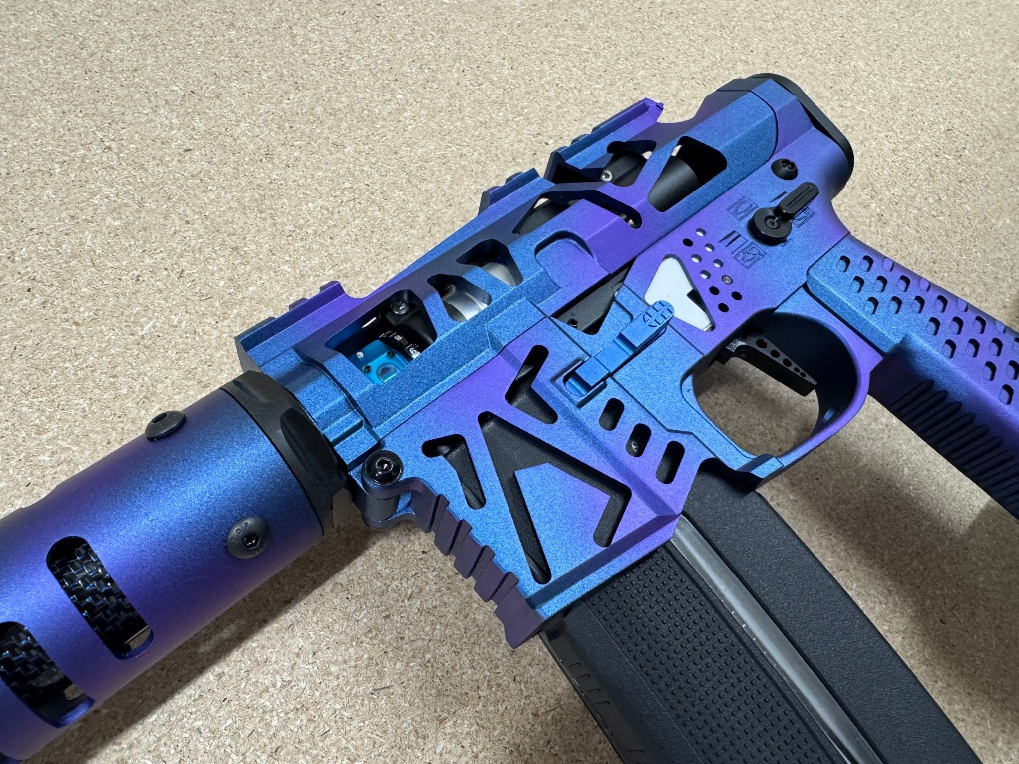 KA Tech MAC Polarstar AR7 V MSG/ESG HPA M4 Blue Purple Candy - KA Tech Airsoft - Polarstar F2