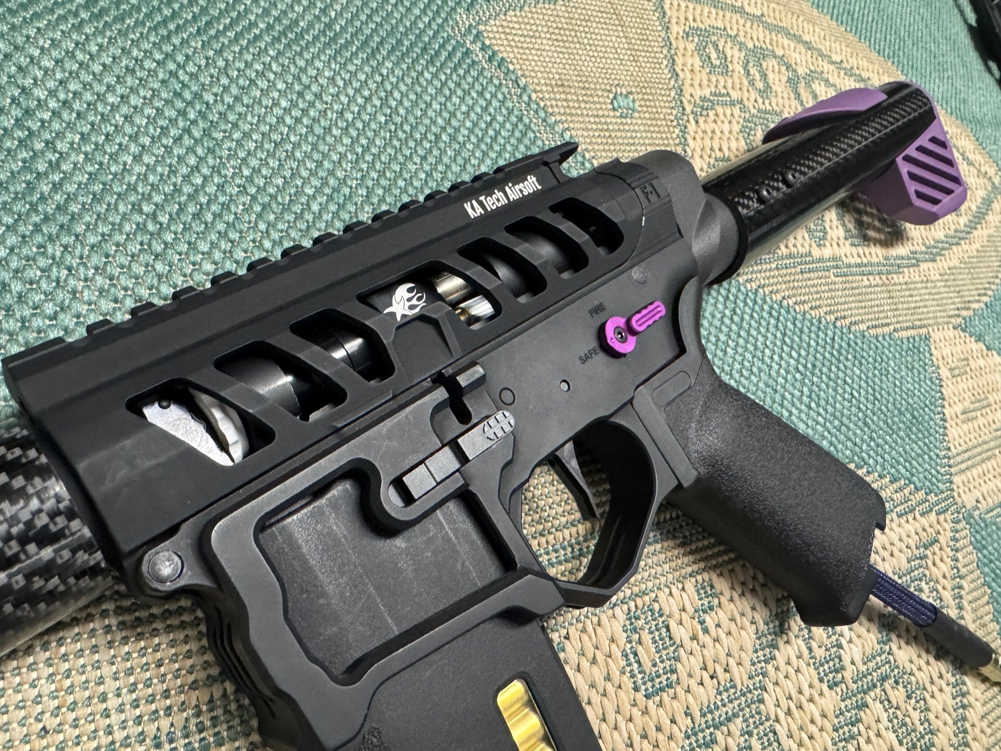 KA Tech Carbon “Galaxy” Skeletonized Polarstar Jack HPA M4 - KA Tech Airsoft - Polarstar Jack