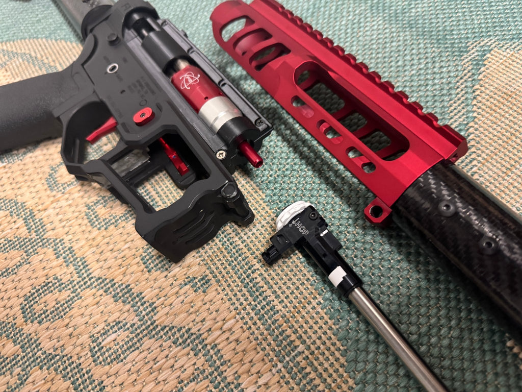 KA Tech Carbon “Ruby” Skeletonized Polarstar F2 HPA M4 “Type 3” - KA Tech Airsoft - Polarstar F2