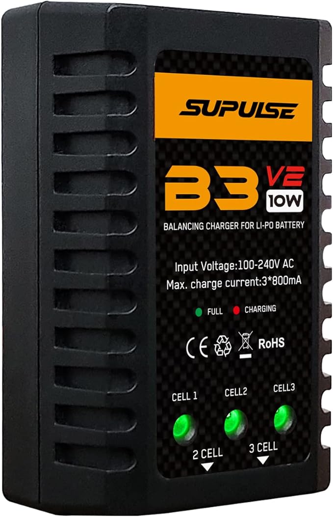 SUPULSE B3 V2 Lipo Balance Charger 7.4 - 11.1V - KA Tech Airsoft - Battery Charger