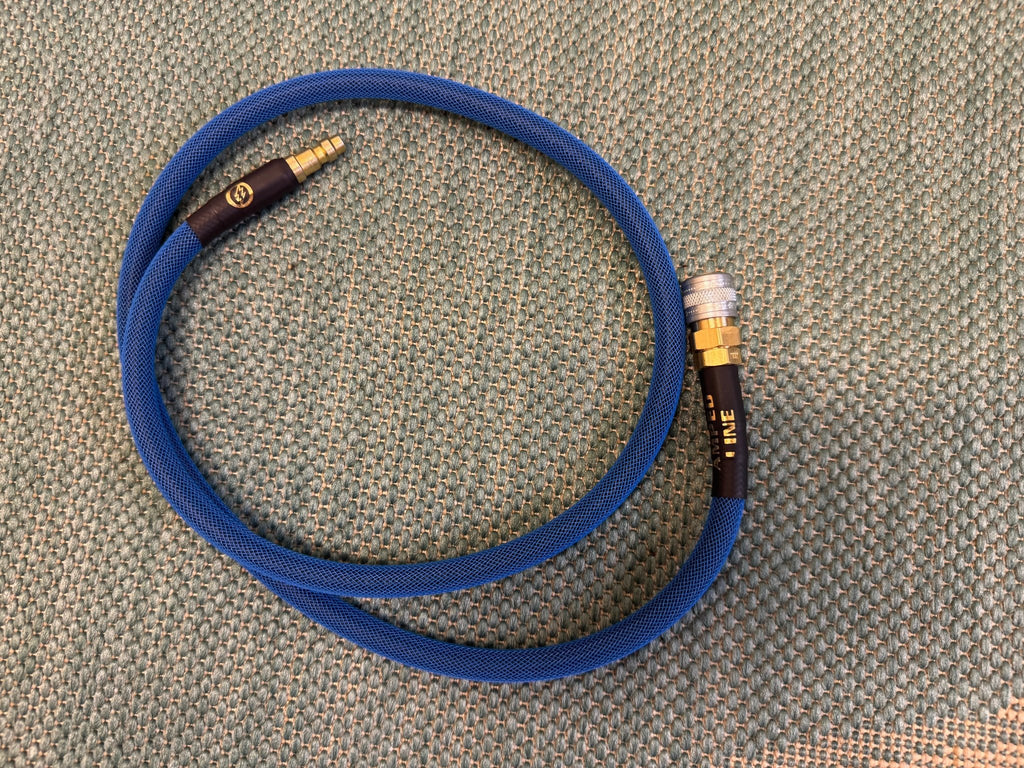 Blue Amped Weaved HPA Line - KA Tech Airsoft - Airline