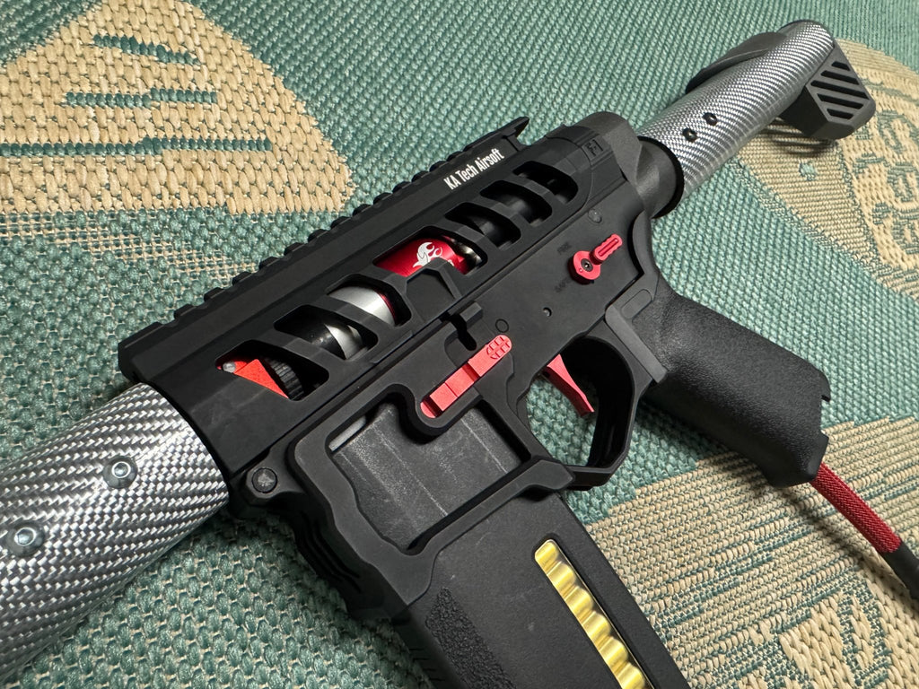 KA Tech Carbon “PennyWise” Skeletonized Polarstar F2 HPA M4 - KA Tech Airsoft - Polarstar F2