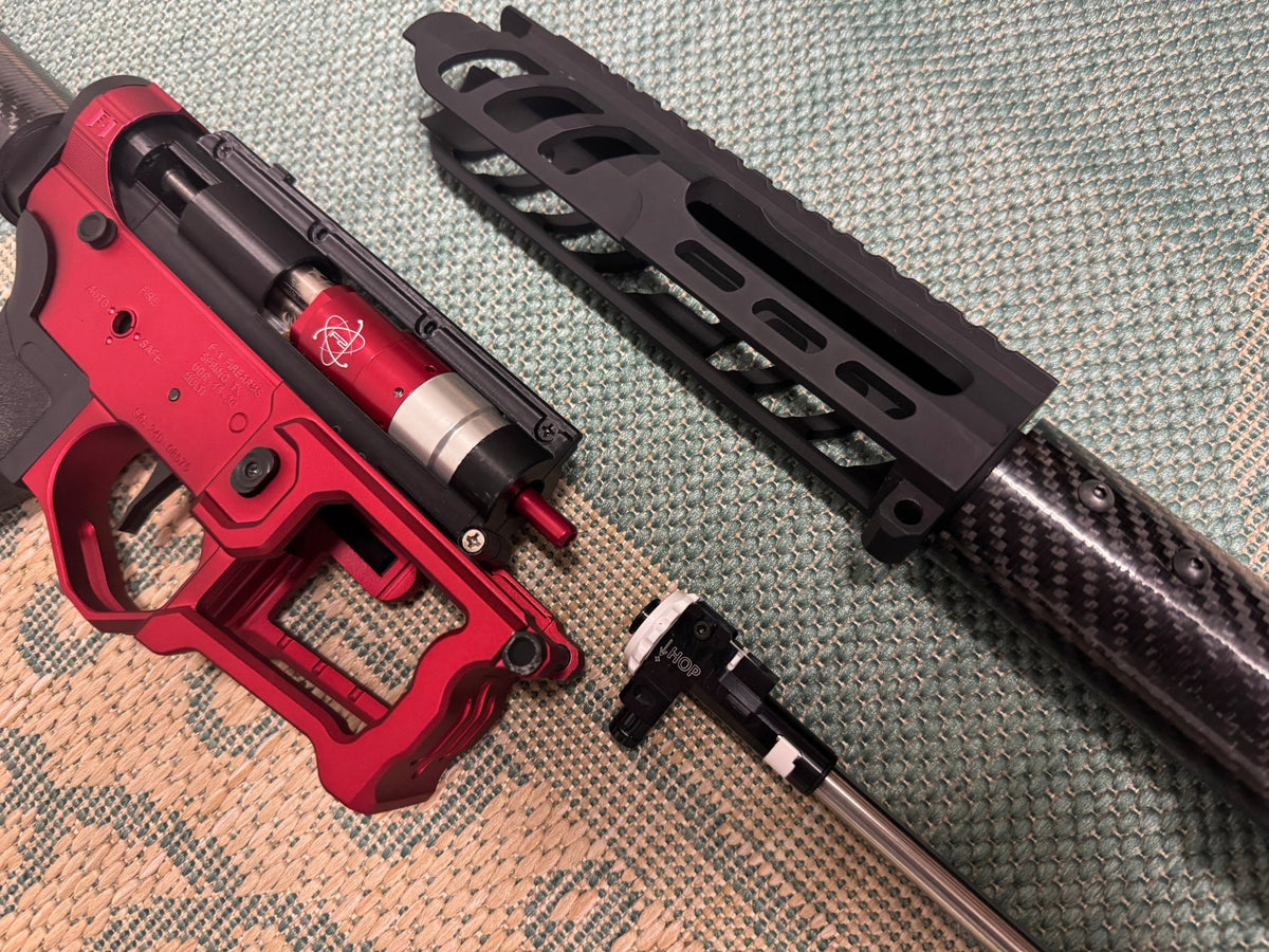 KA Tech Carbon “Ruby” Skeletonized Polarstar F2 HPA M4 “Type 2” - KA Tech Airsoft - Polarstar F2