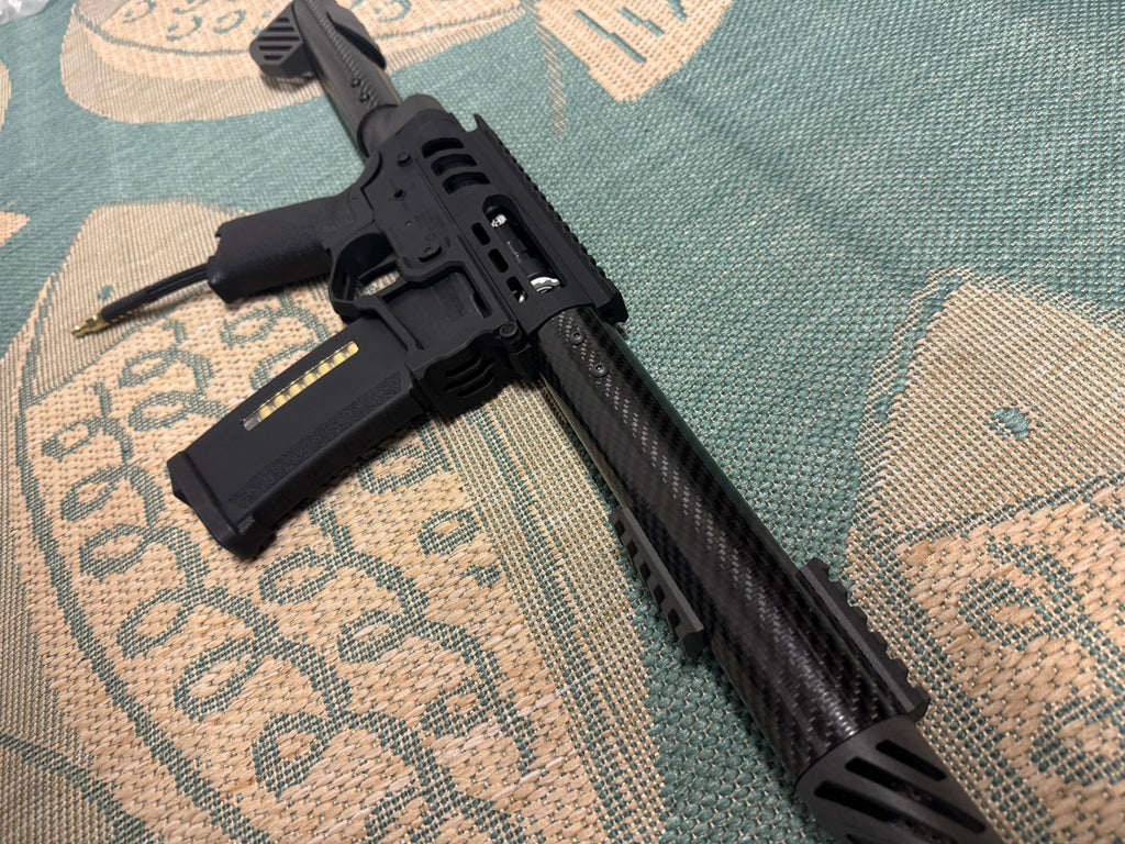 KA Tech Carbon “Blackout” Skeletonized Polarstar Jack HPA M4 - KA Tech Airsoft - Polarstar Jack