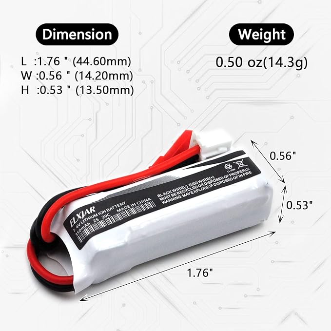 ELXJAR Battery + Charger Combo - KA Tech Airsoft - Battery/Charger