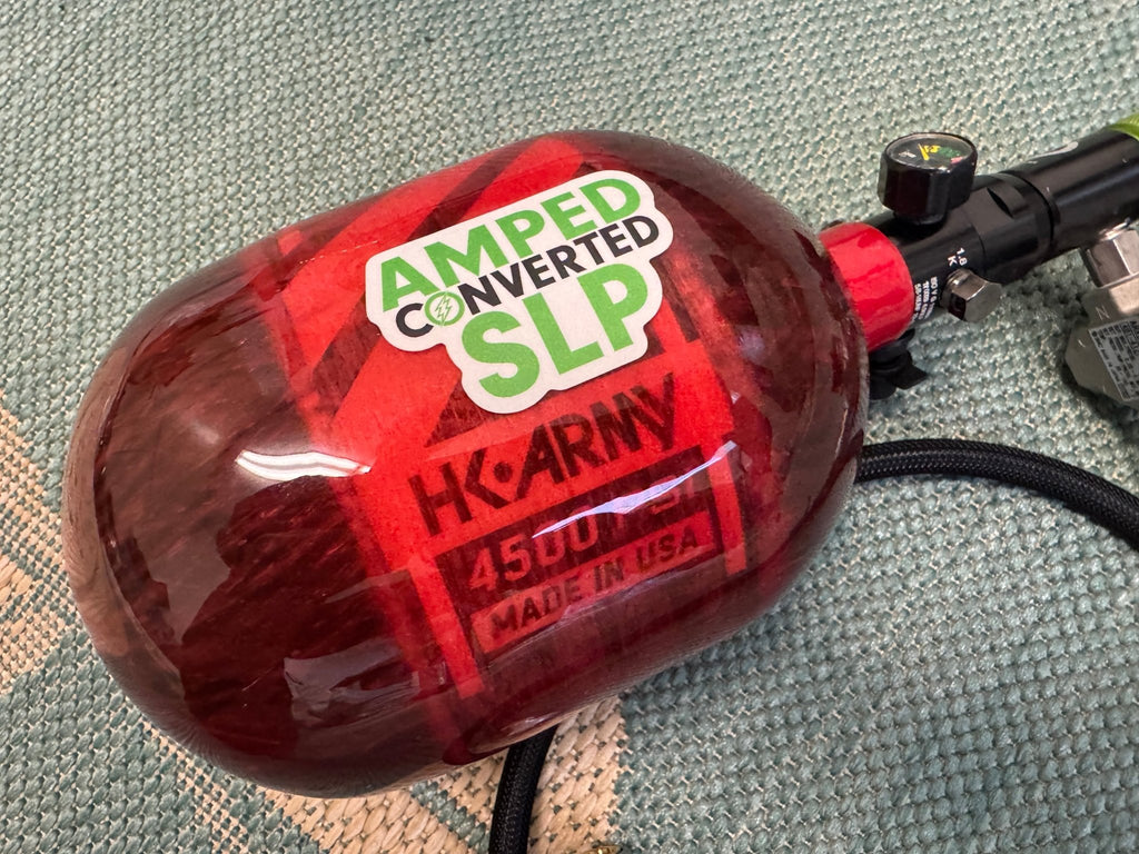 Red Carbon 48/4500 Tank with SLP Regulator and line - KA Tech Airsoft - Airirg